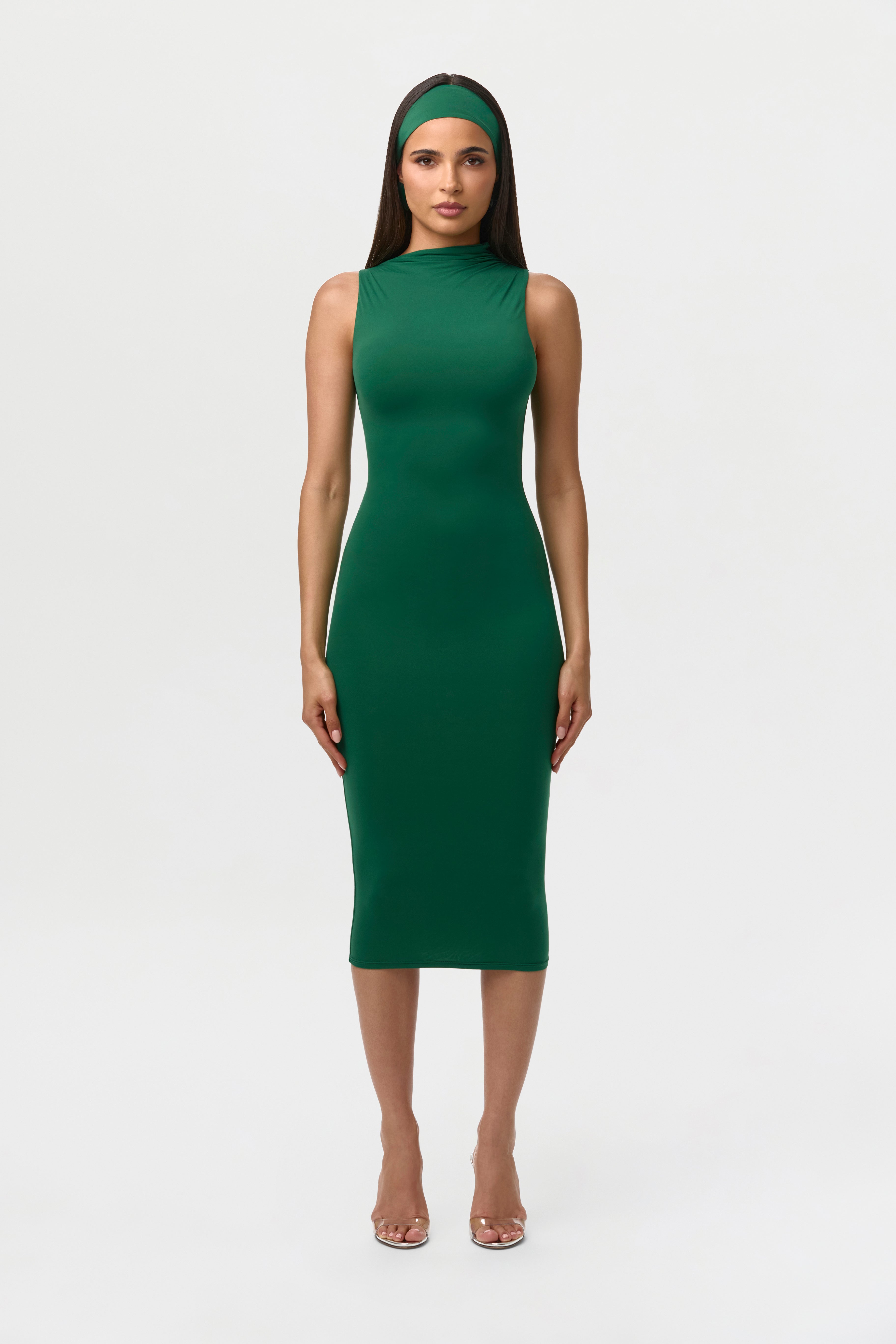 Naked Sleeveless Midi Dress