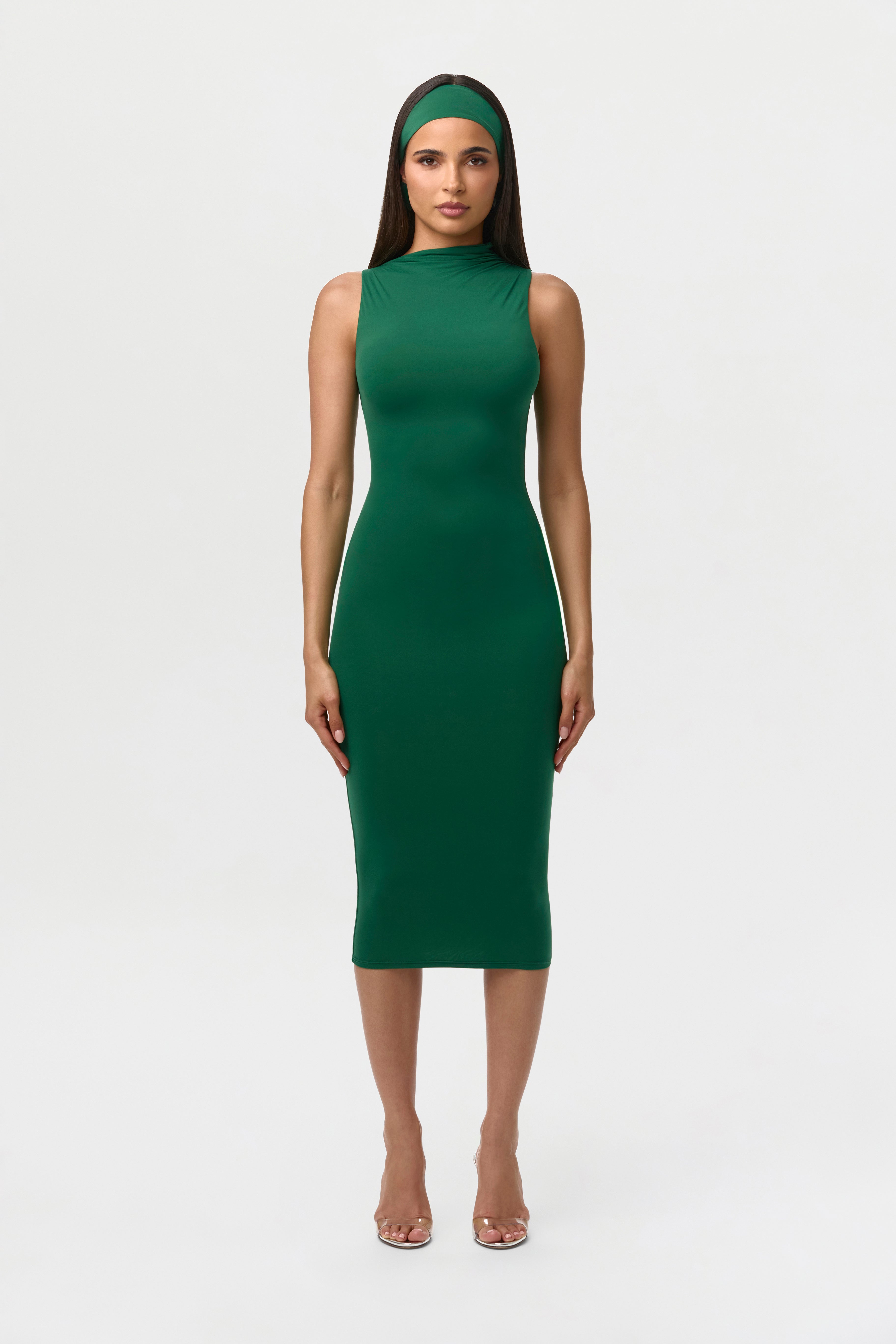Naked Sleeveless Midi Dress