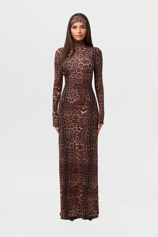 Naked Leopard Maxi Dress