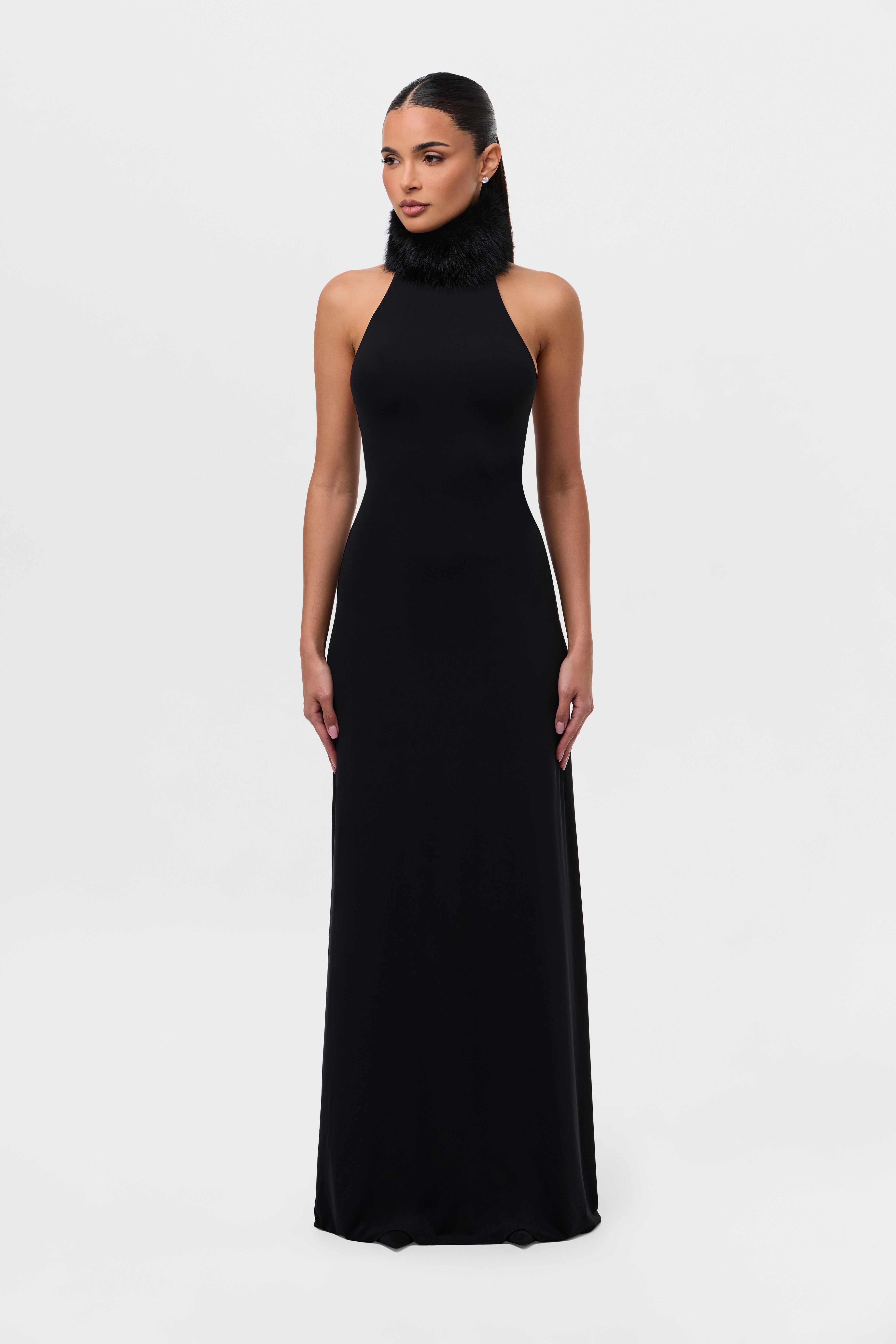 Naked Faux Fur Maxi Dress