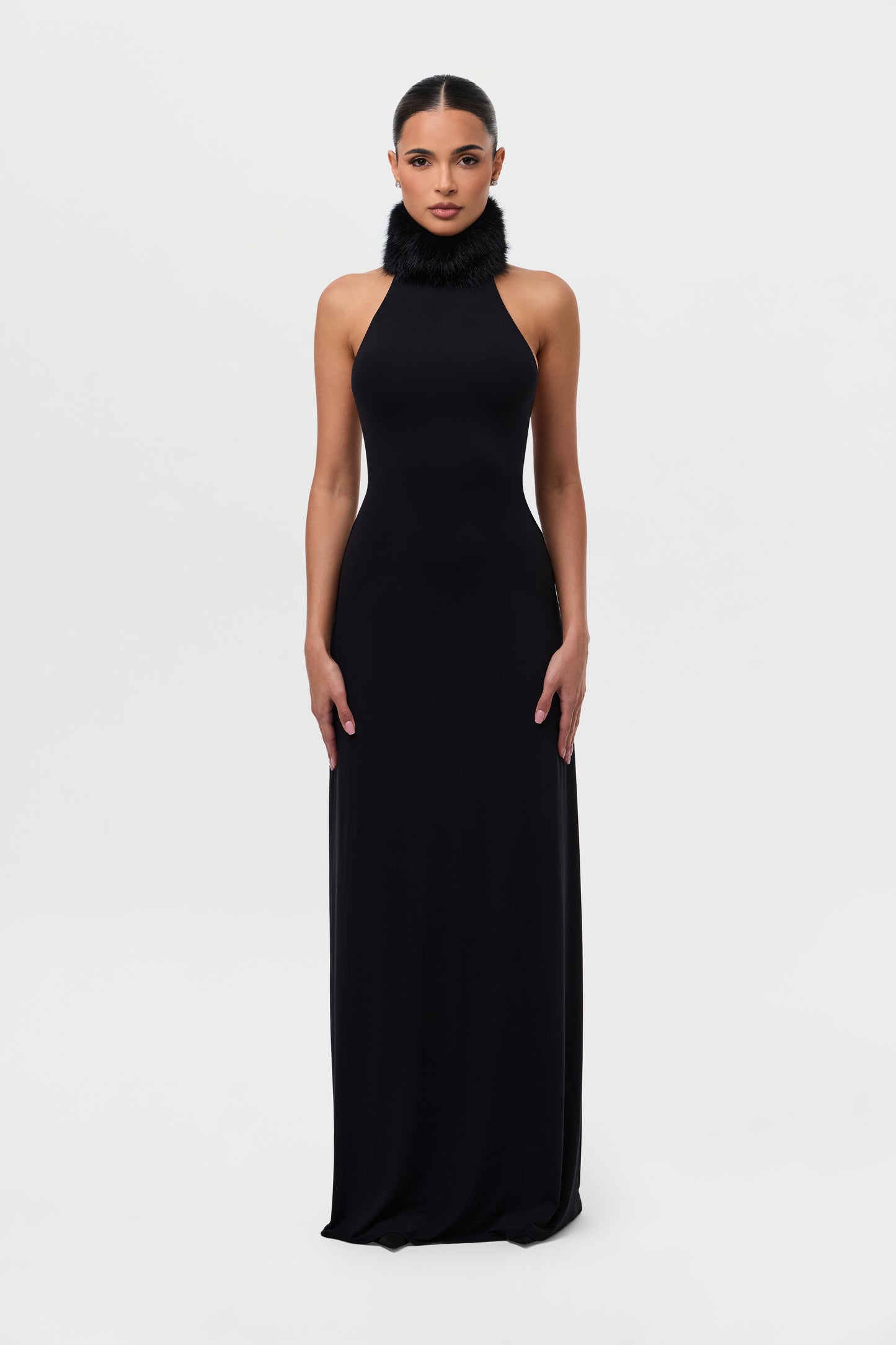 Naked Faux Fur Maxi Dress