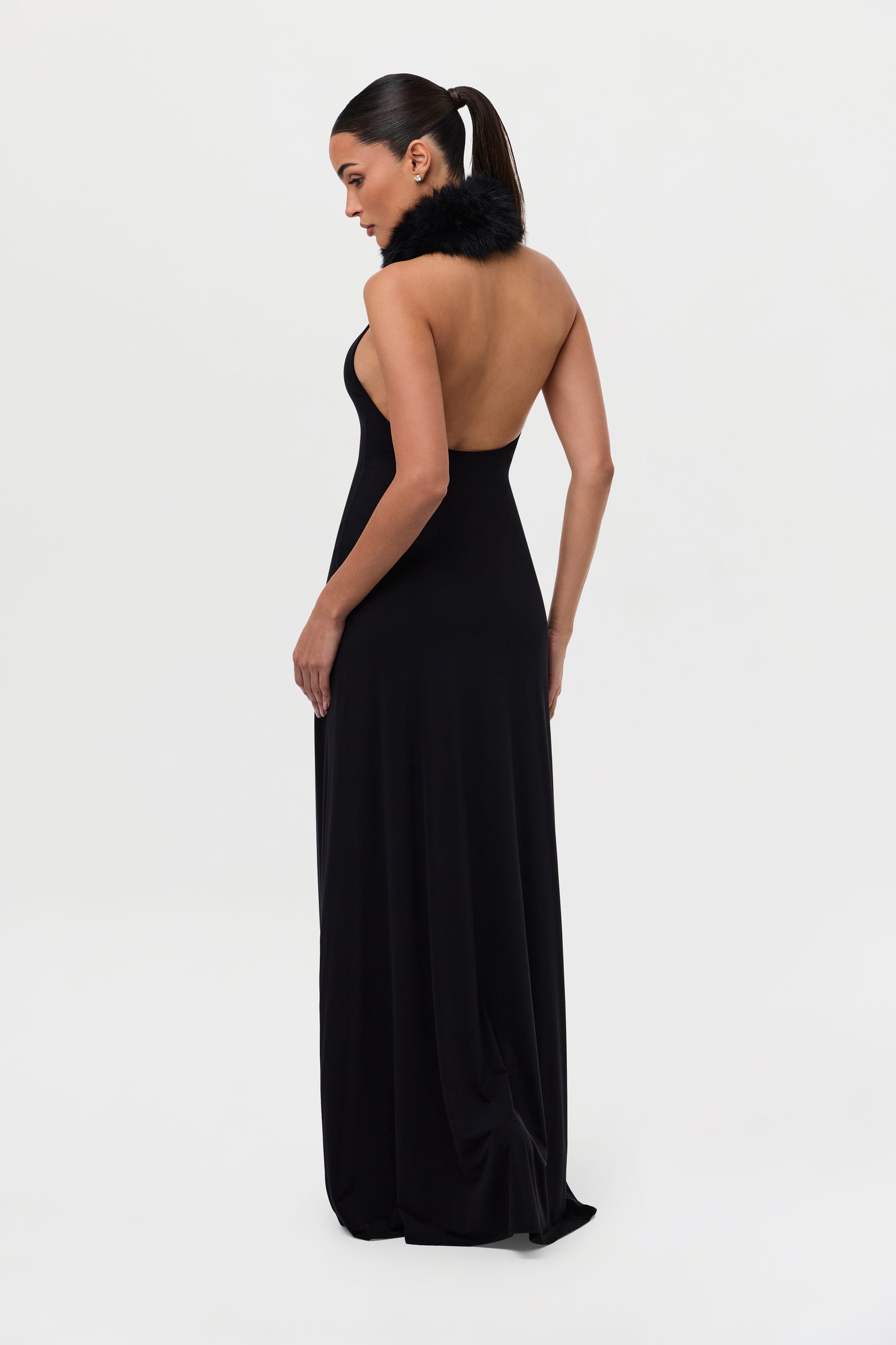 Naked Faux Fur Maxi Dress