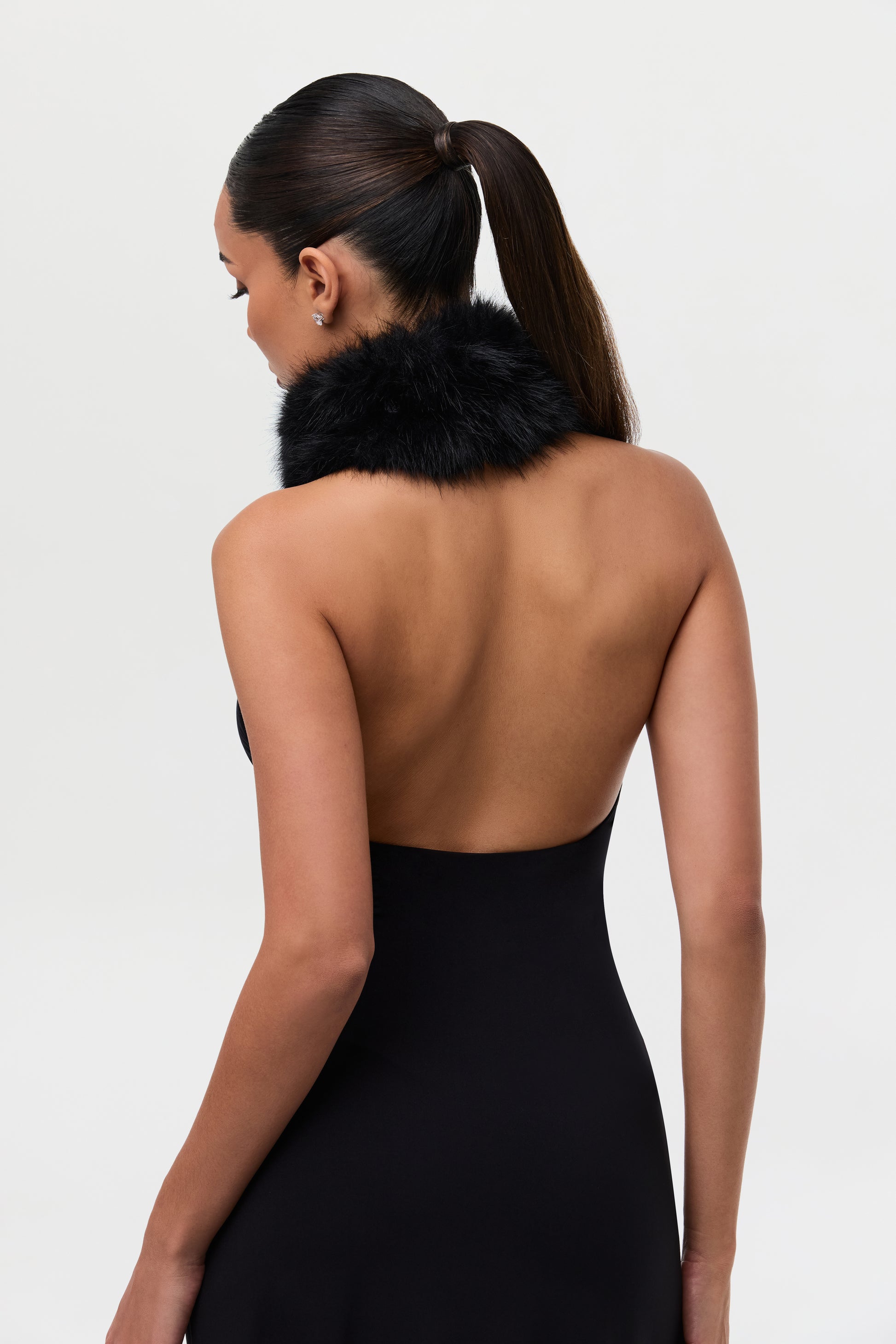 Naked Faux Fur Maxi Dress Naked Wardrobe Naked Faux Fur Maxi Dress Naked Wardrobe