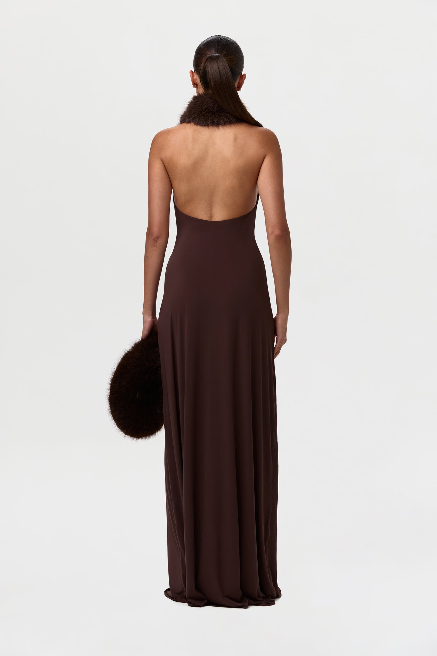 Naked Faux Fur Maxi Dress