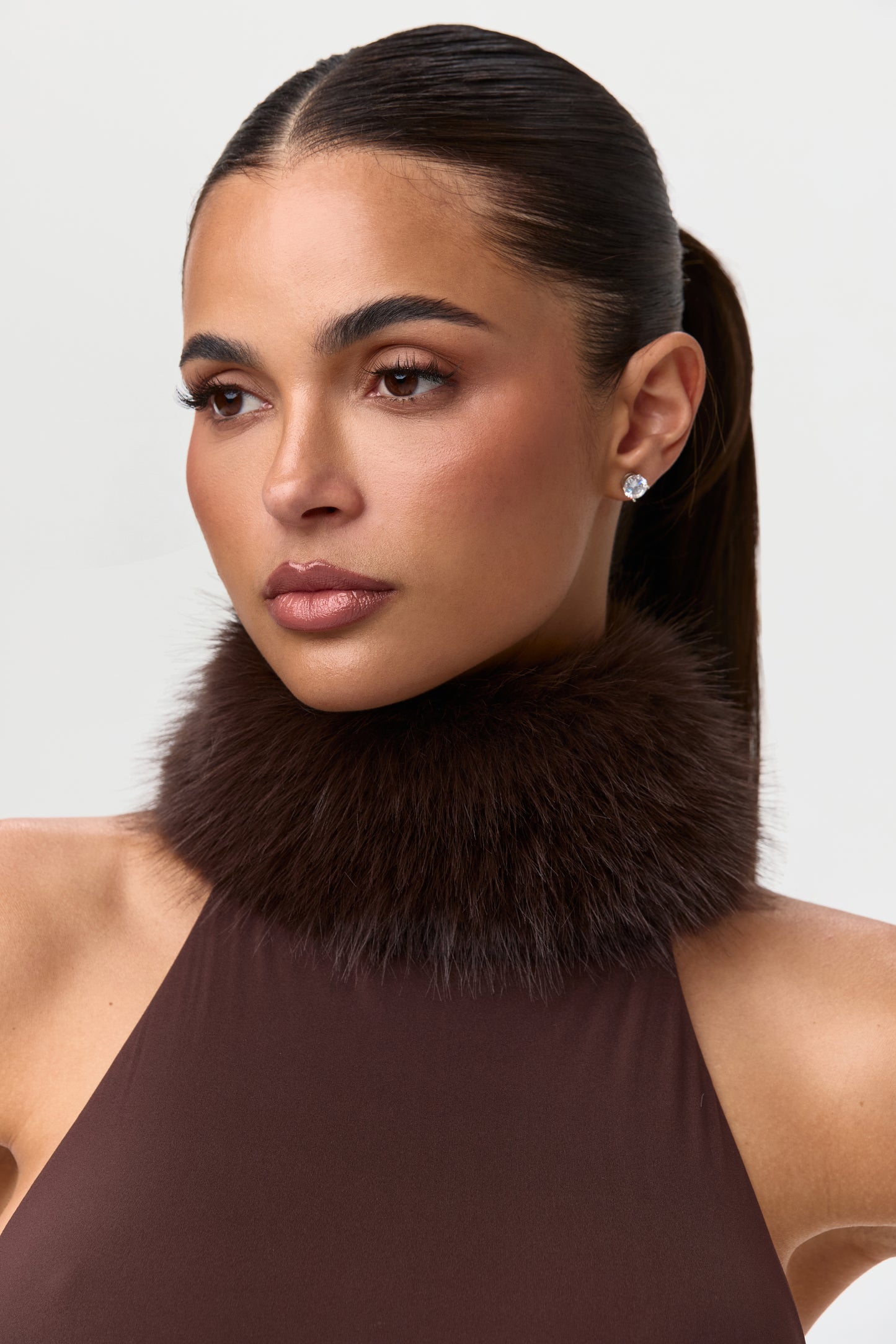 Naked Faux Fur Maxi Dress
