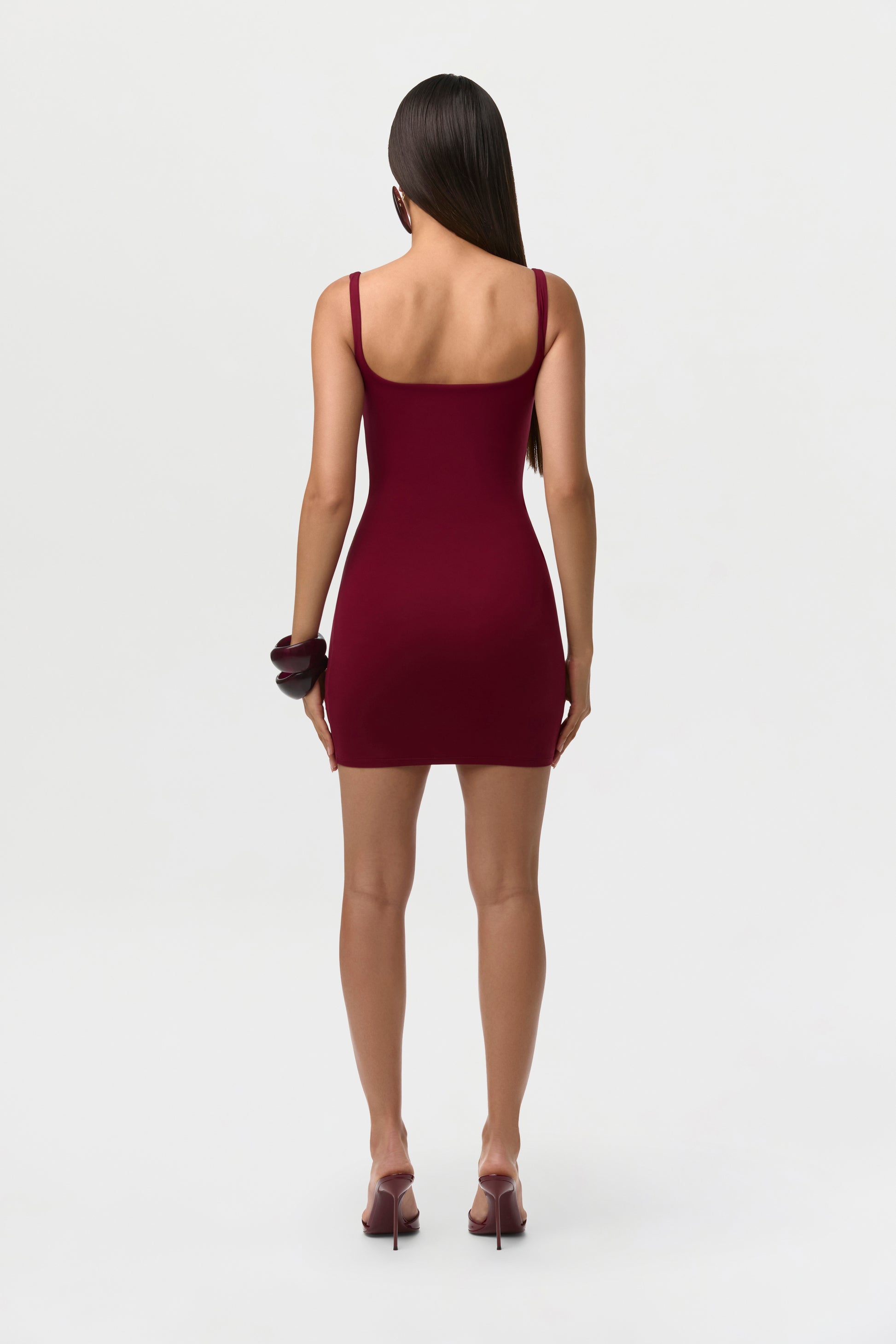 Sangria Naked Tank Mini Dress