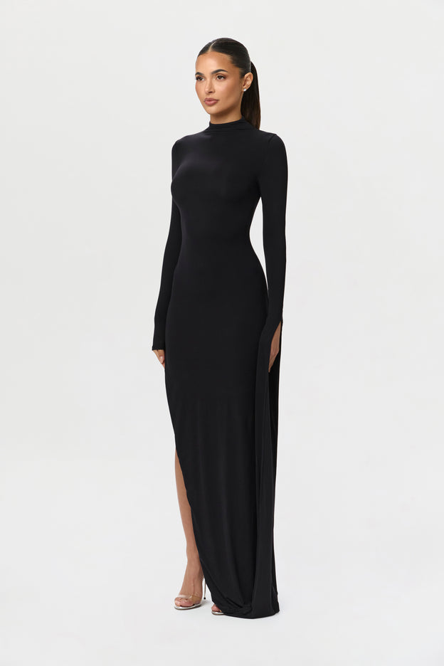 Naked Draped Sleeve Maxi Dress