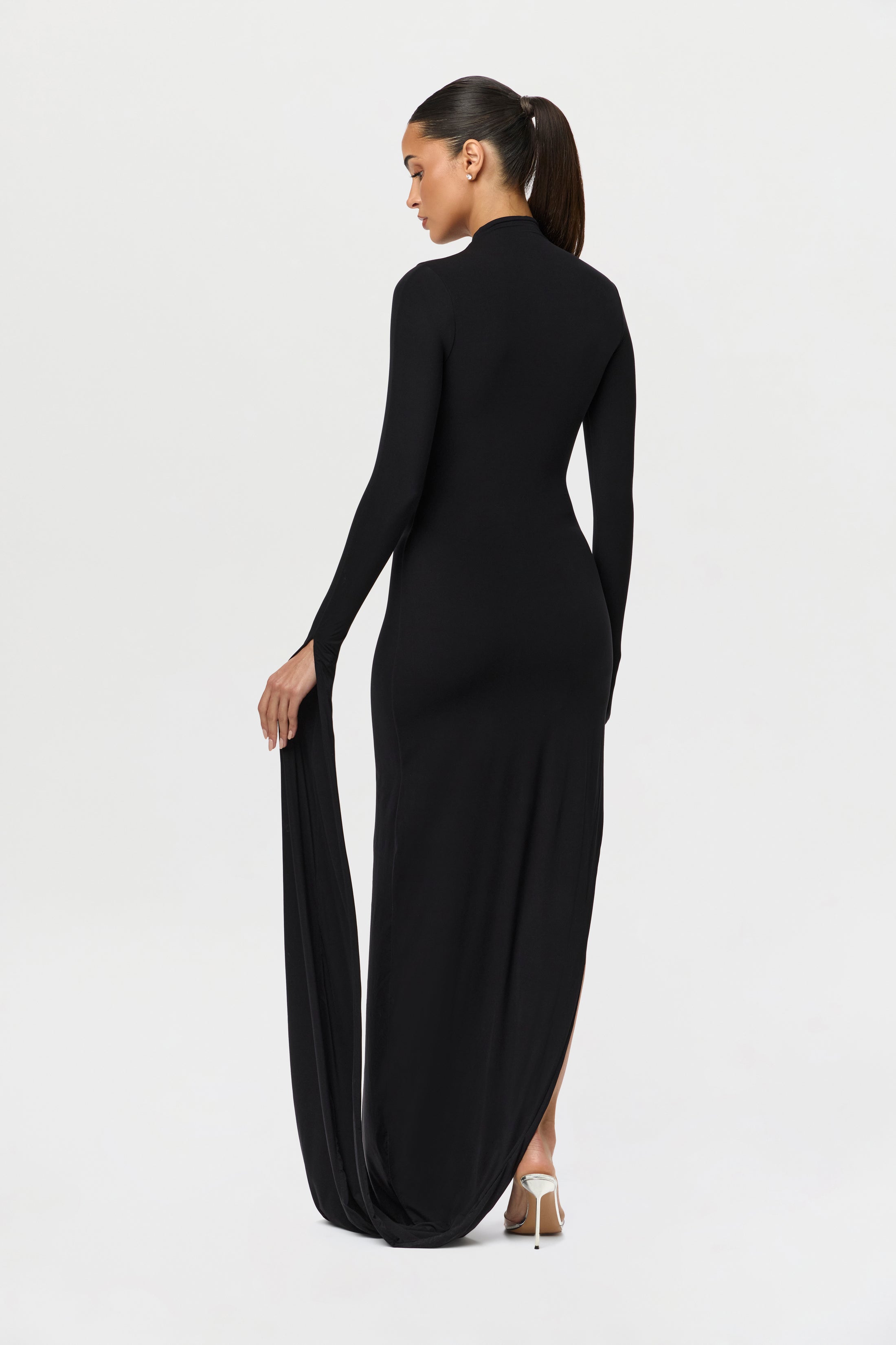 Naked Draped Sleeve Maxi Dress – Naked Wardrobe