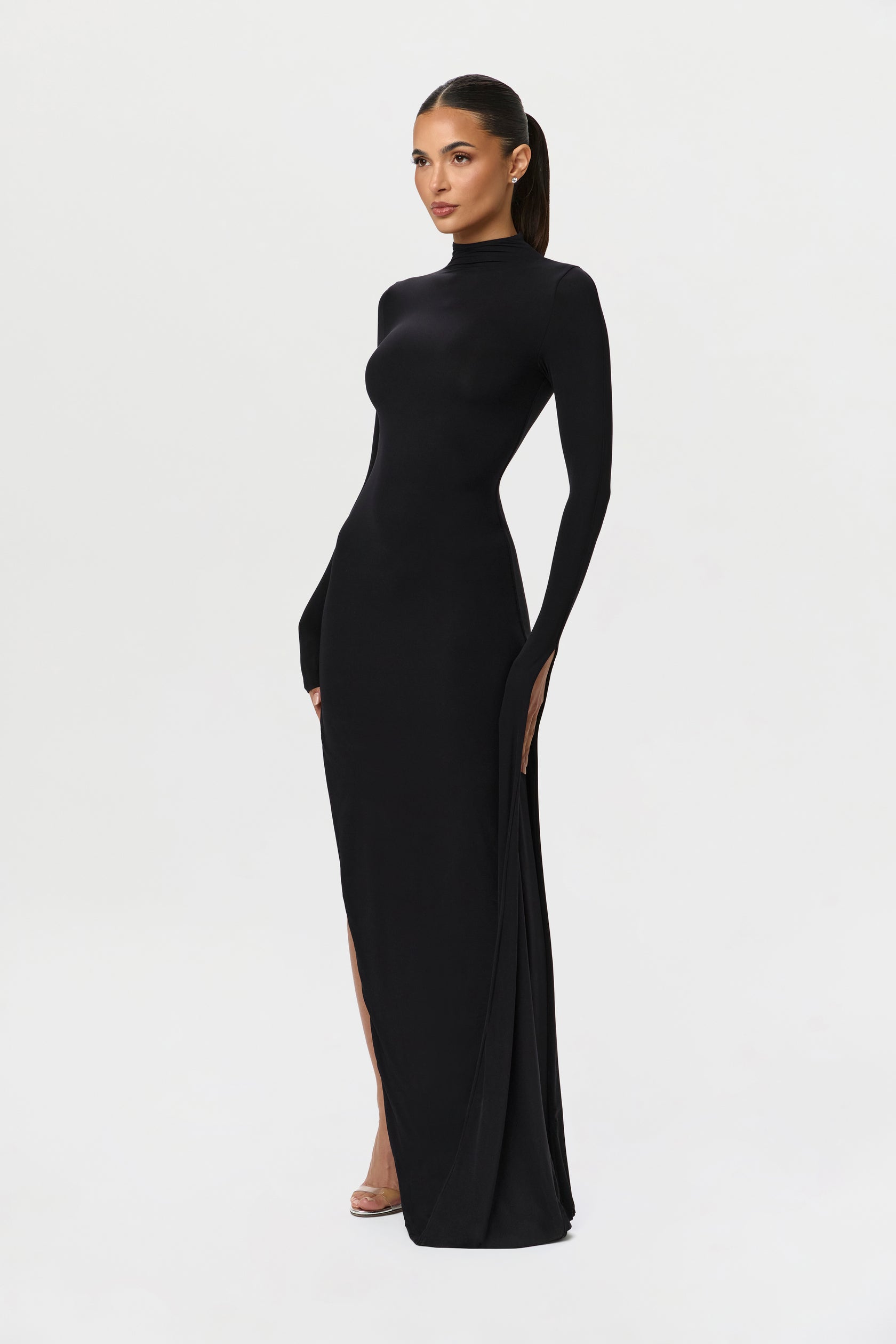 Naked Draped Sleeve Maxi Dress – Naked Wardrobe