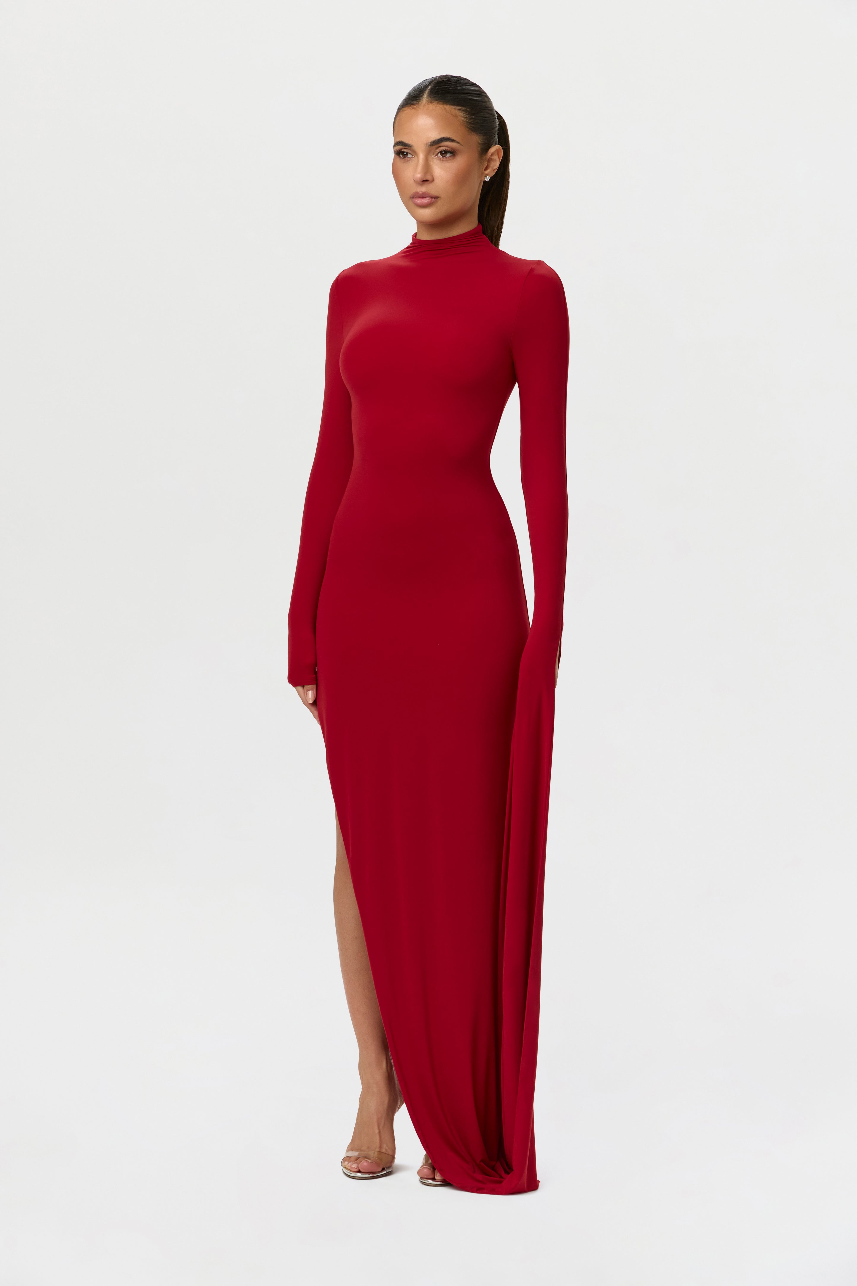Naked Draped Sleeve Maxi Dress – Naked Wardrobe