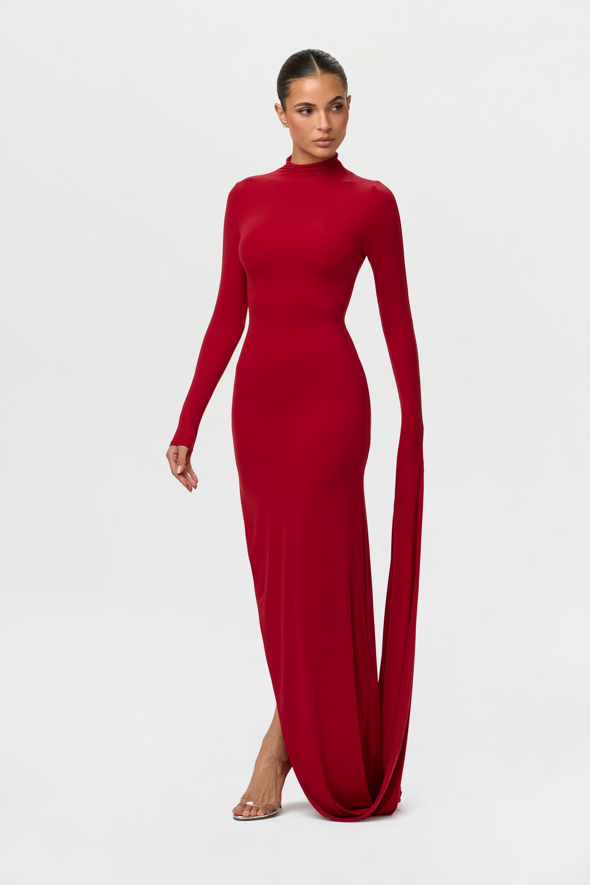 Naked Draped Sleeve Maxi Dress Naked Wardrobe Naked Draped Sleeve Maxi Dress Naked Wardrobe
