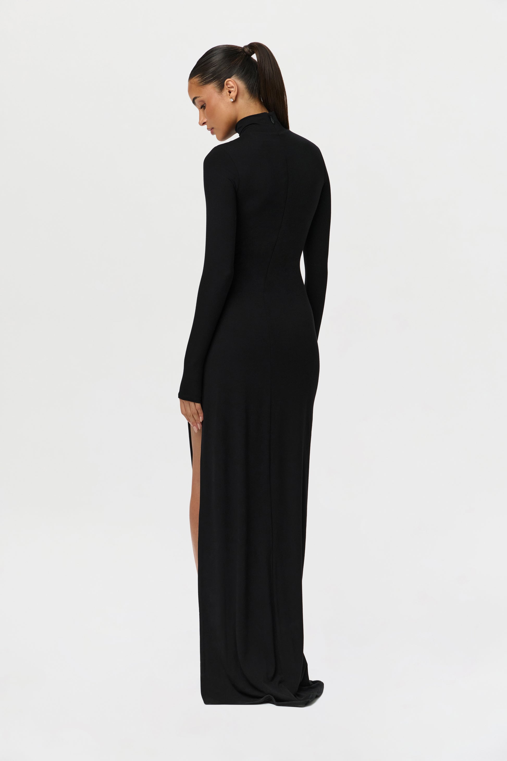 Butter Contour High Slit Maxi Dress Naked Wardrobe Butter Contour High Slit Maxi Dress Naked Wardrobe