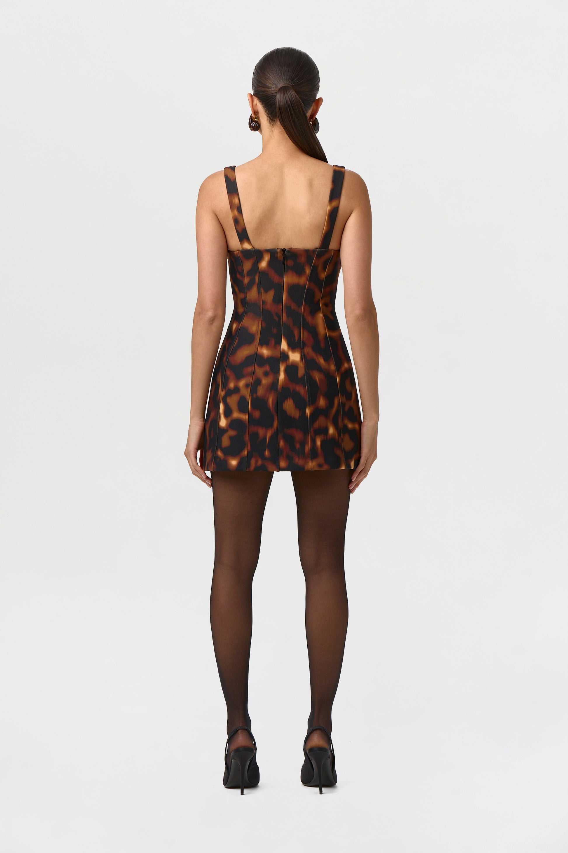 Suiting Tortoise Mini Dress