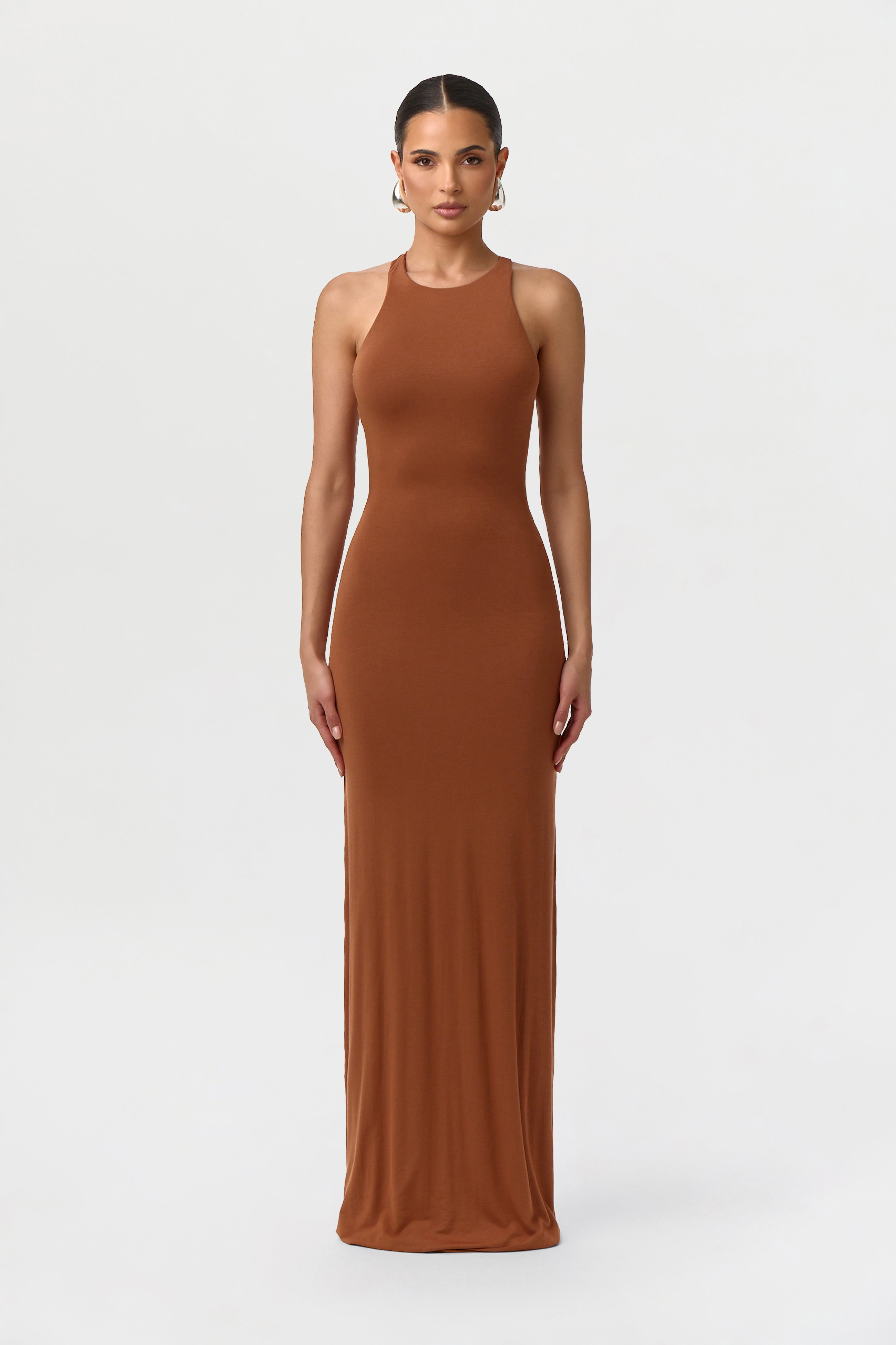 Modal Open Back Dome Maxi Dress – Naked Wardrobe