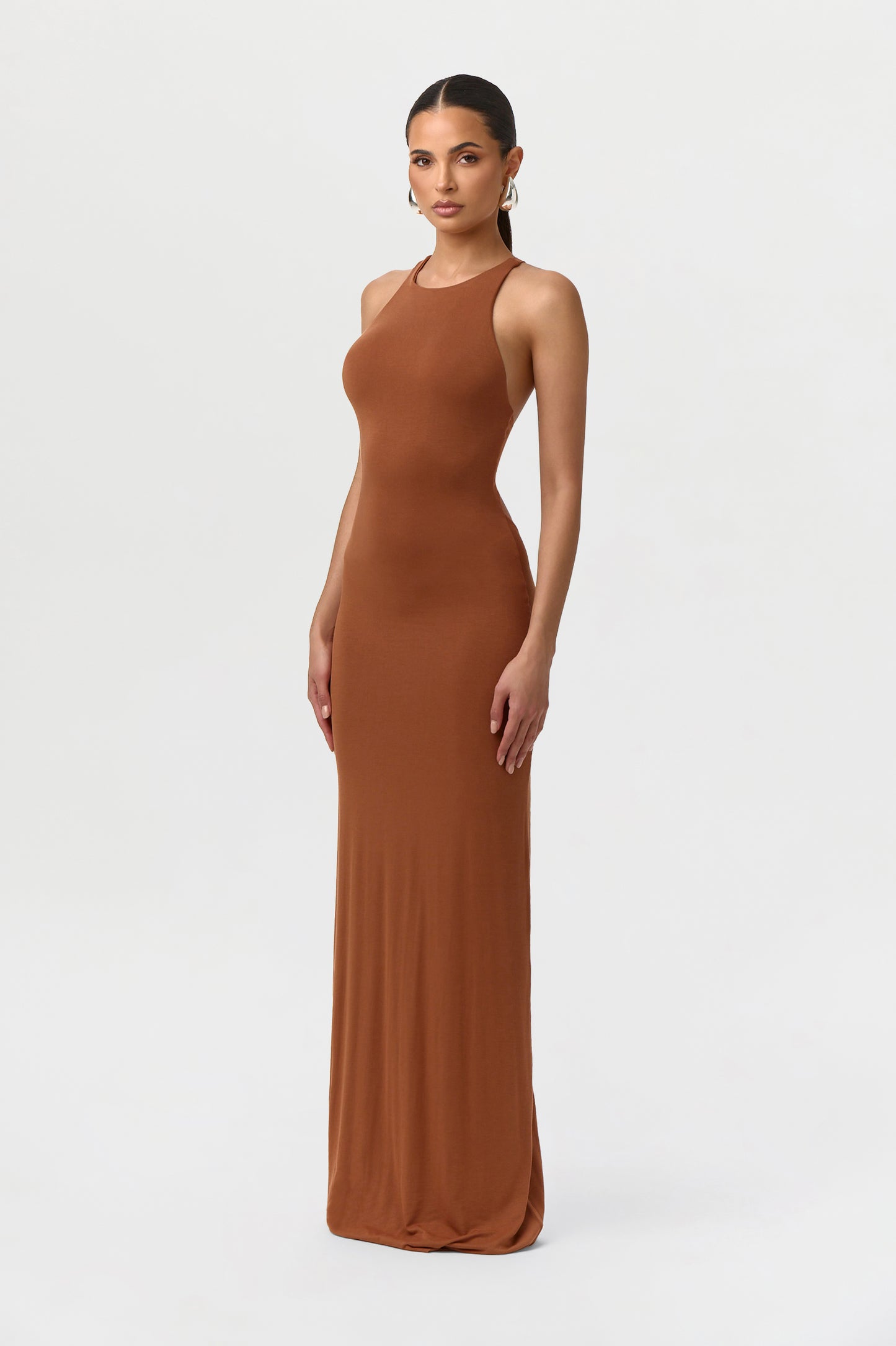 Modal Open Back Dome Maxi Dress