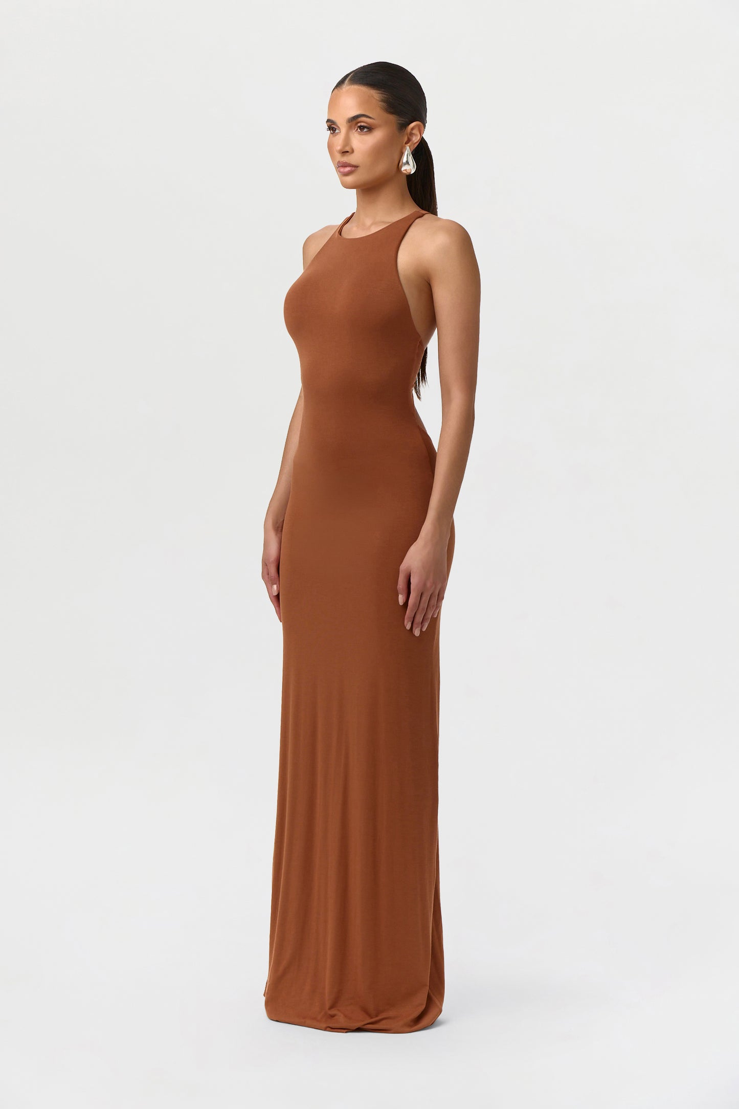 Modal Open Back Dome Maxi Dress