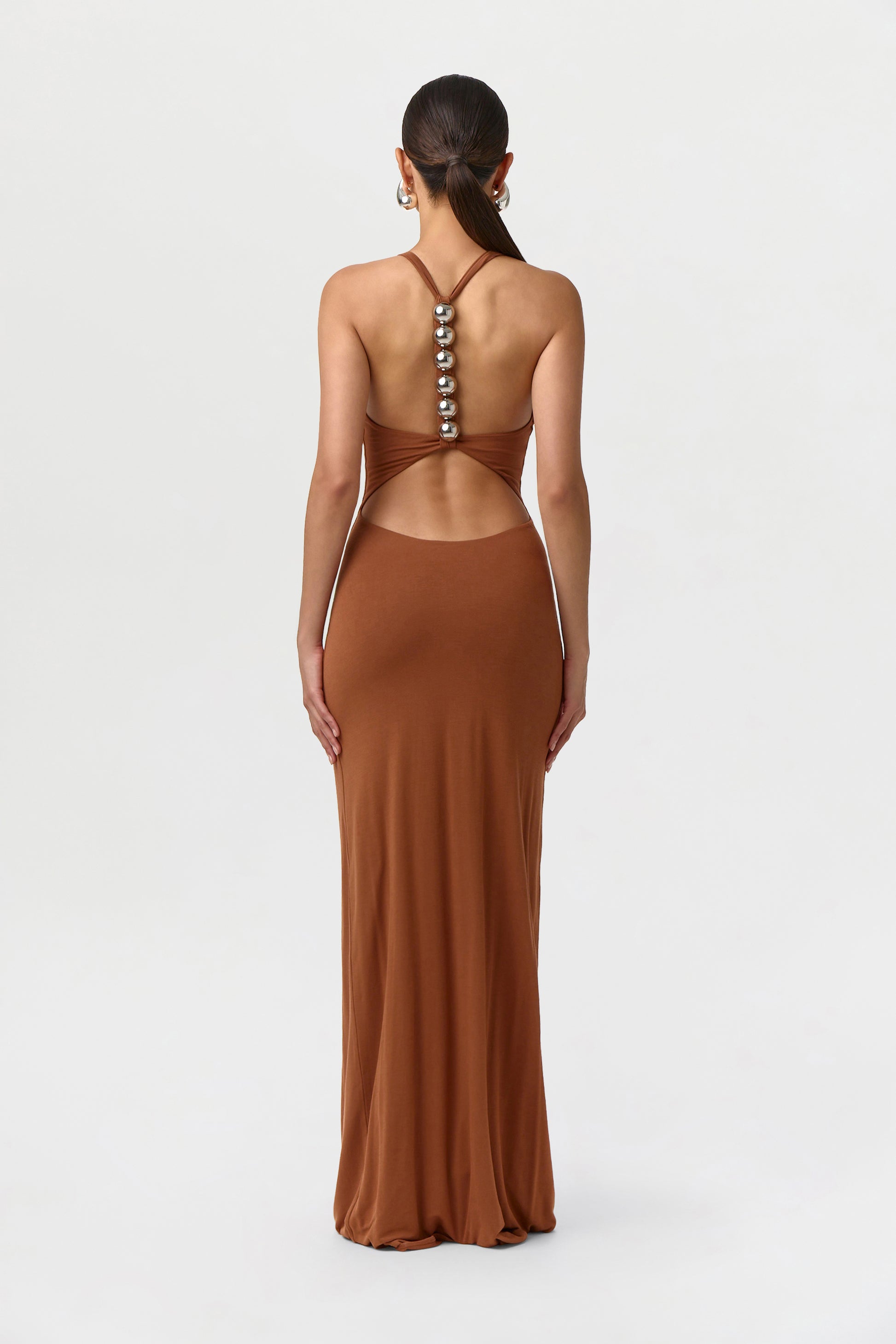 dress back open Modal Open Back Dome Maxi Dress – Naked Wardrobe