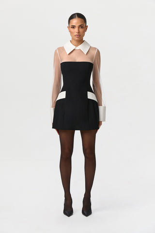 Ponte Shirting Mini Dress