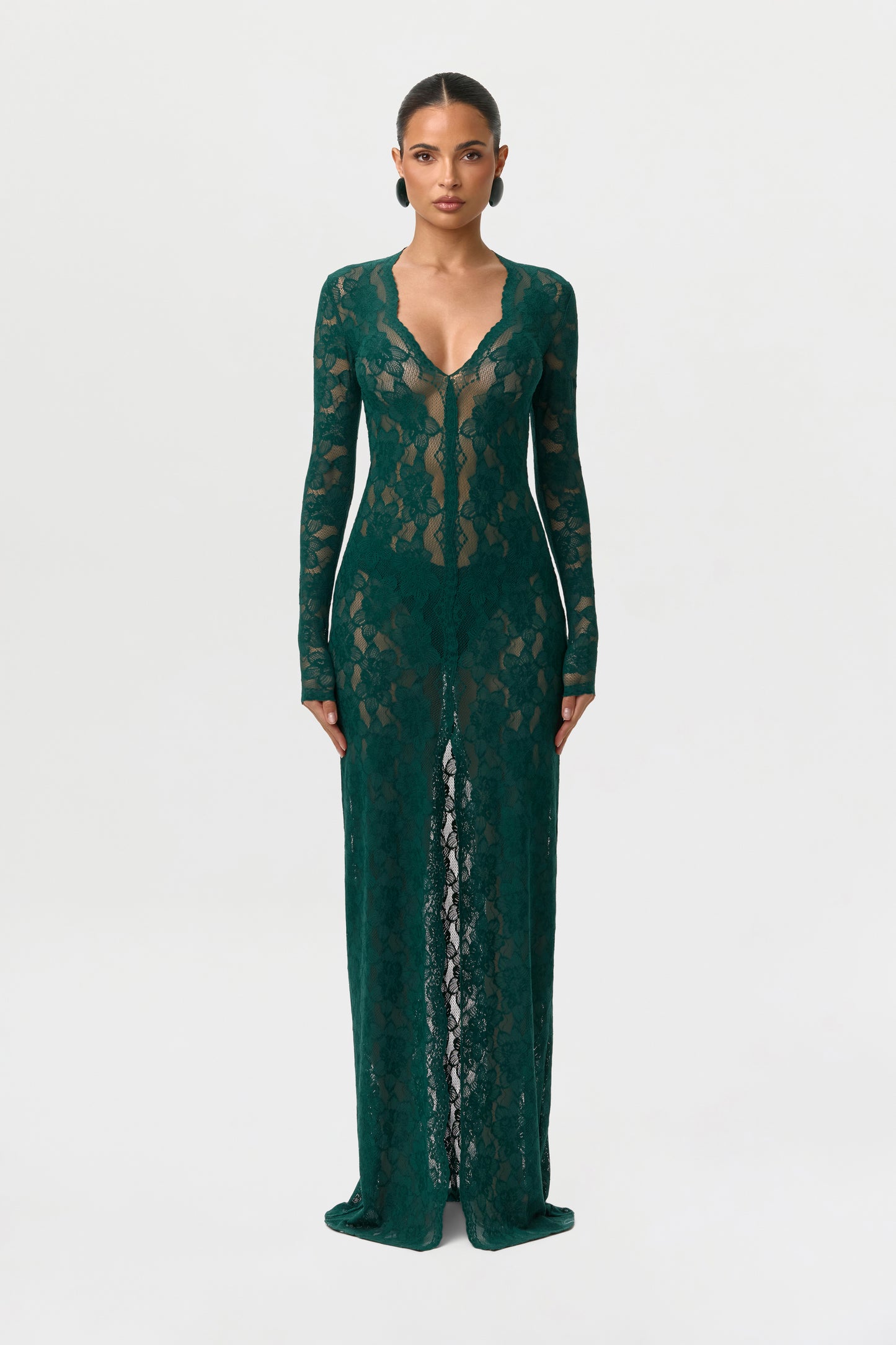 Stretch Lace Maxi Dress