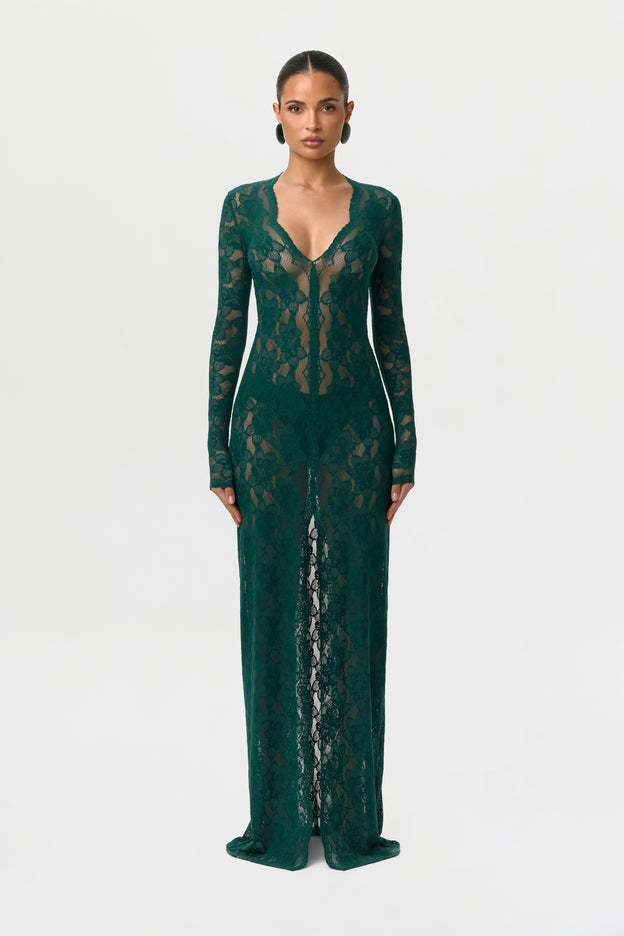 Stretch Lace Maxi Dress