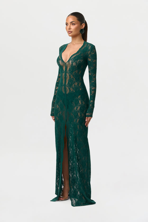 Stretch Lace Maxi Dress