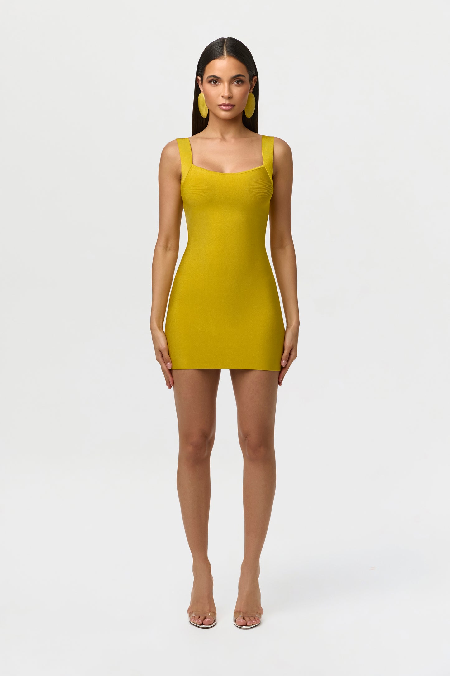 Knit Bandage Sculpt Mini Dress