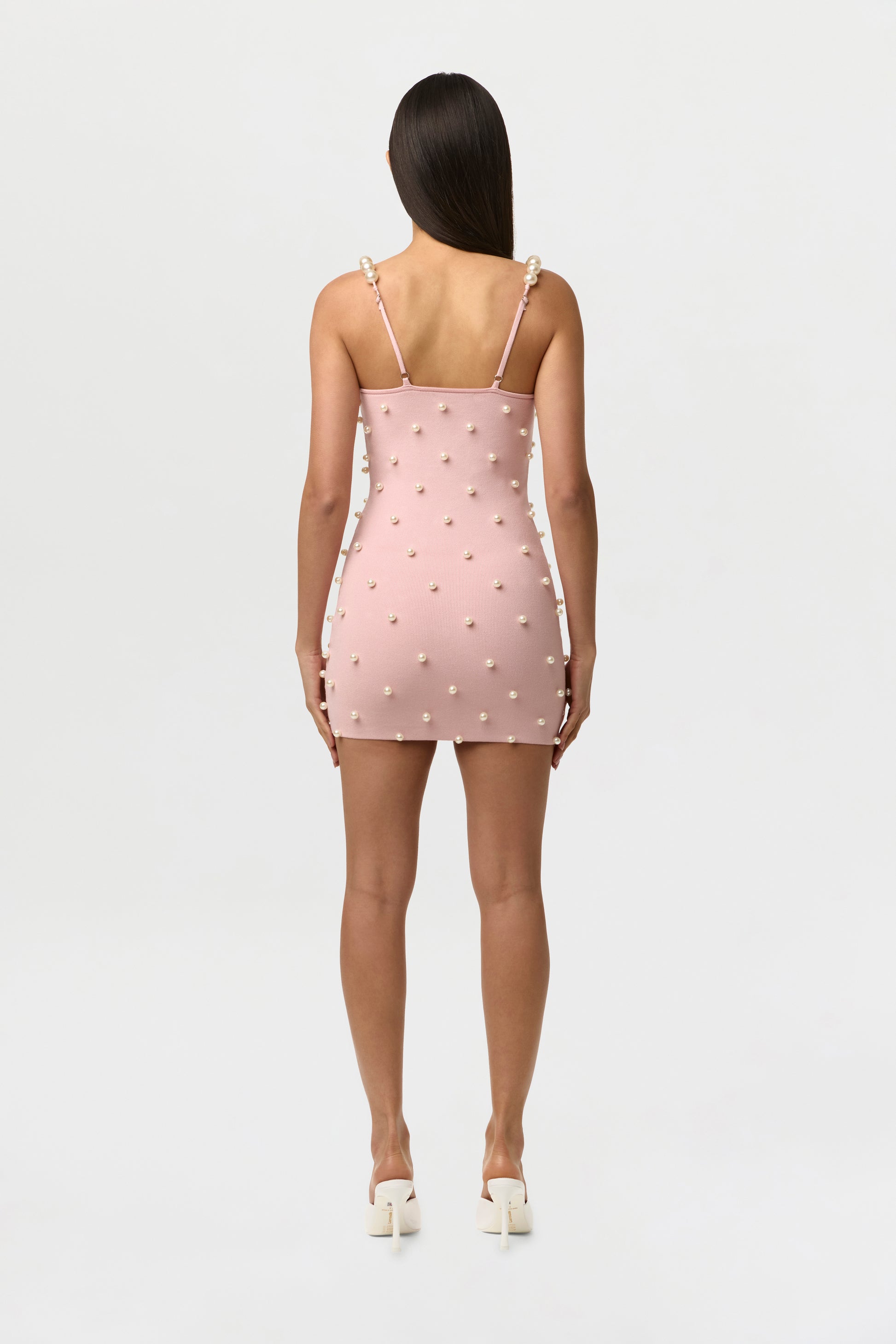 Knit Pearl Mini Dress
