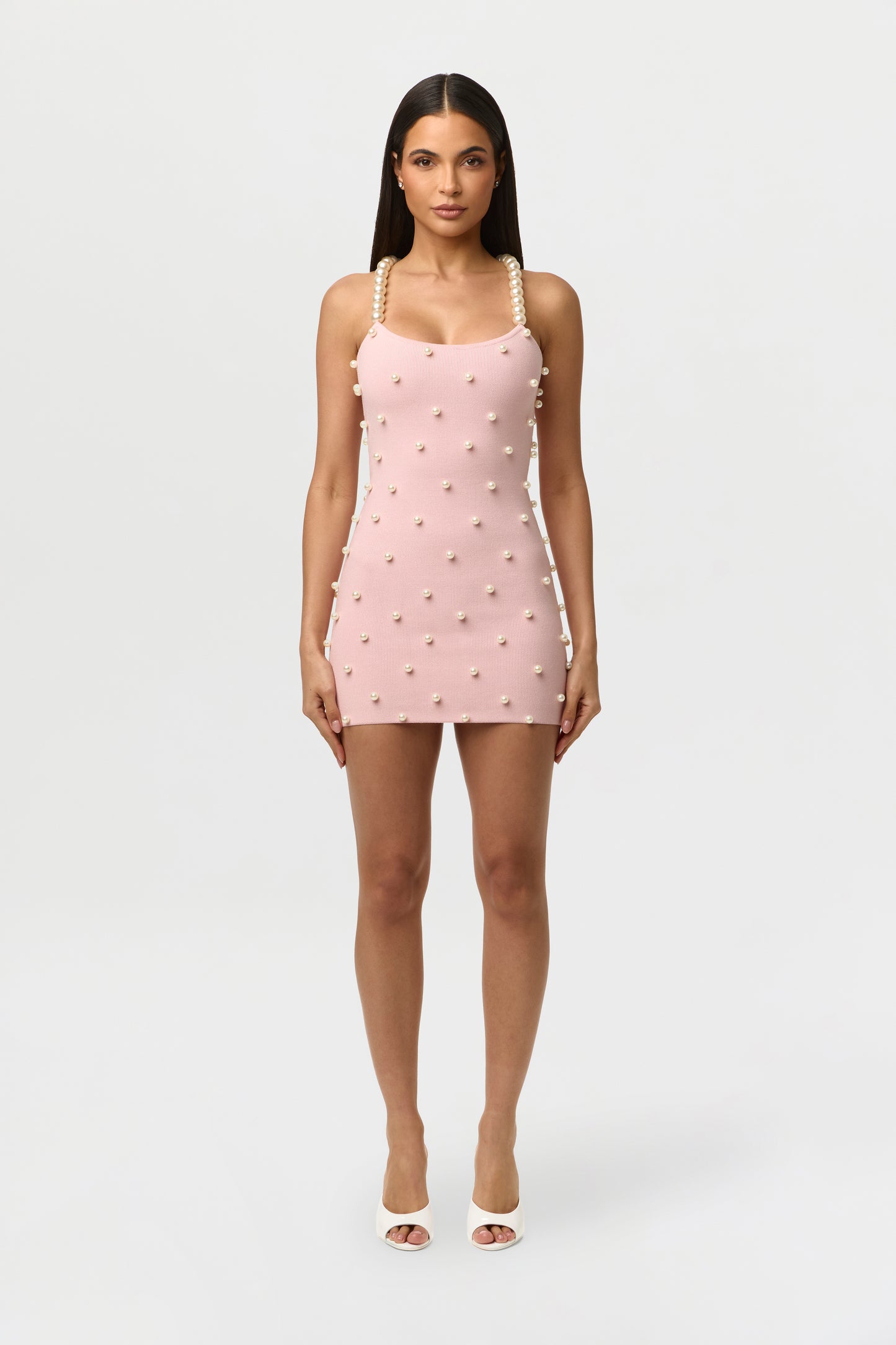 pink naked dress Delicate Nude Pink Lace & Flanged Tulle Prom Dress