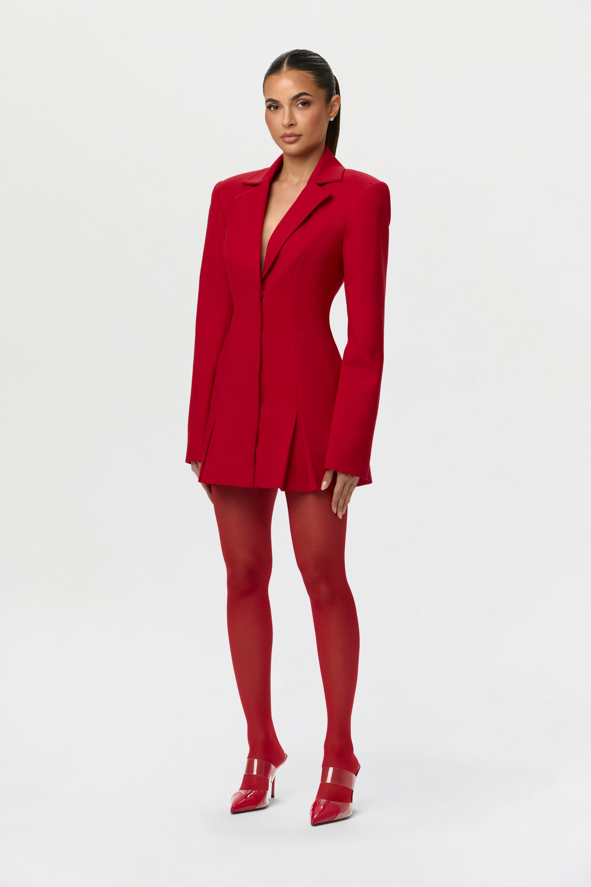 blazer and mini dress outfit Spring Outfit Ideas with a Blazer Dress