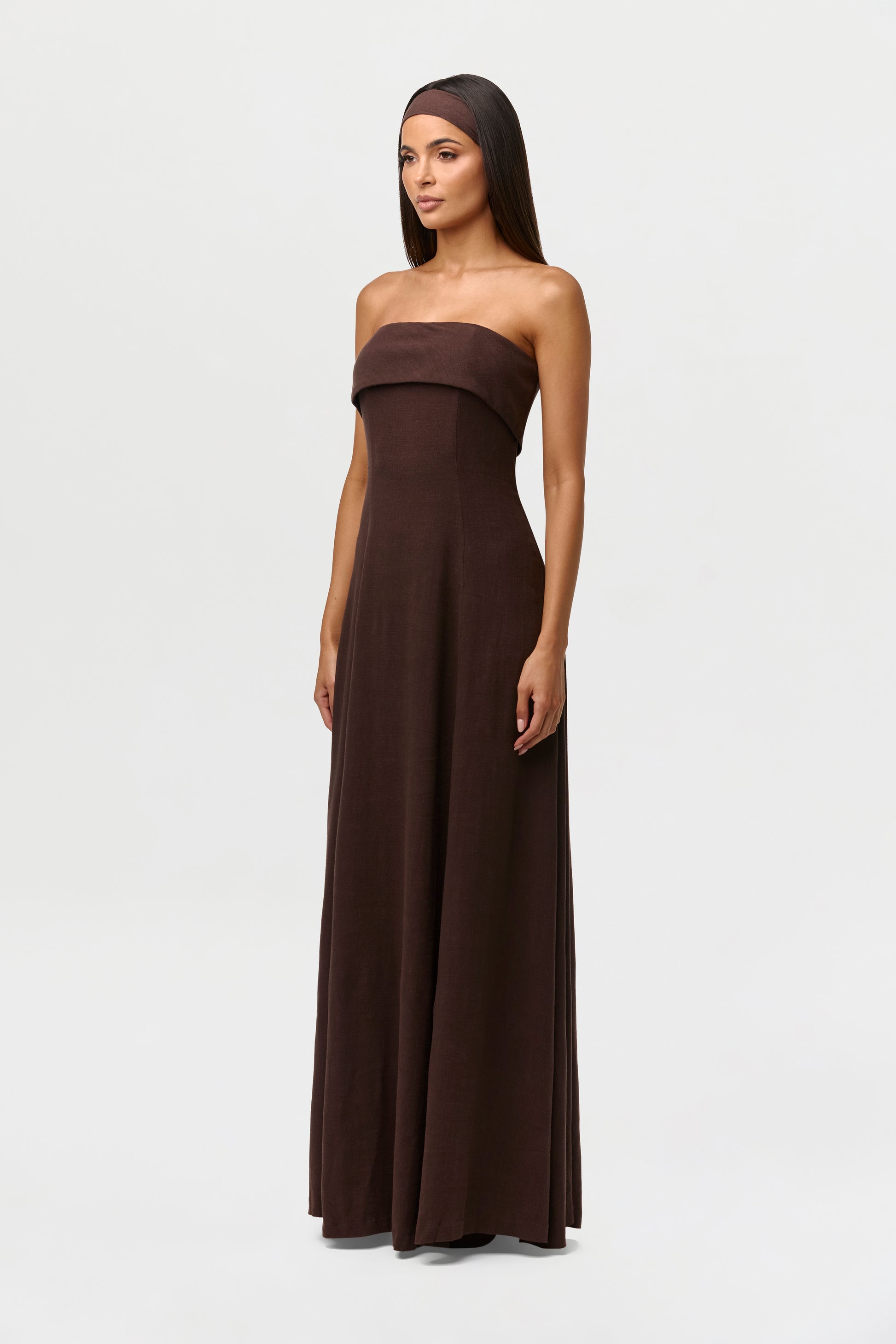 Linen Tube Maxi Dress Naked Wardrobe Linen Tube Maxi Dress Naked Wardrobe