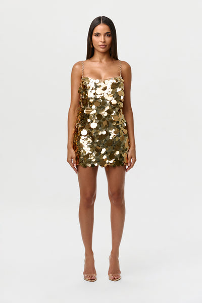 Sequin Open Back Mini Dress – Naked Wardrobe
