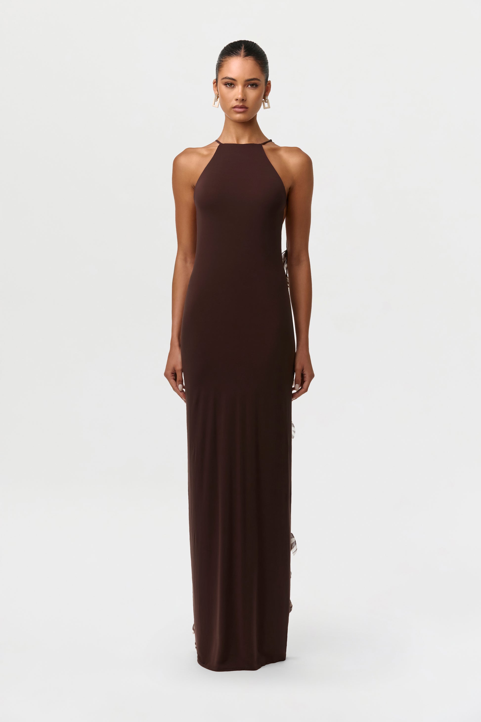 Naked Open Back Petal Dress