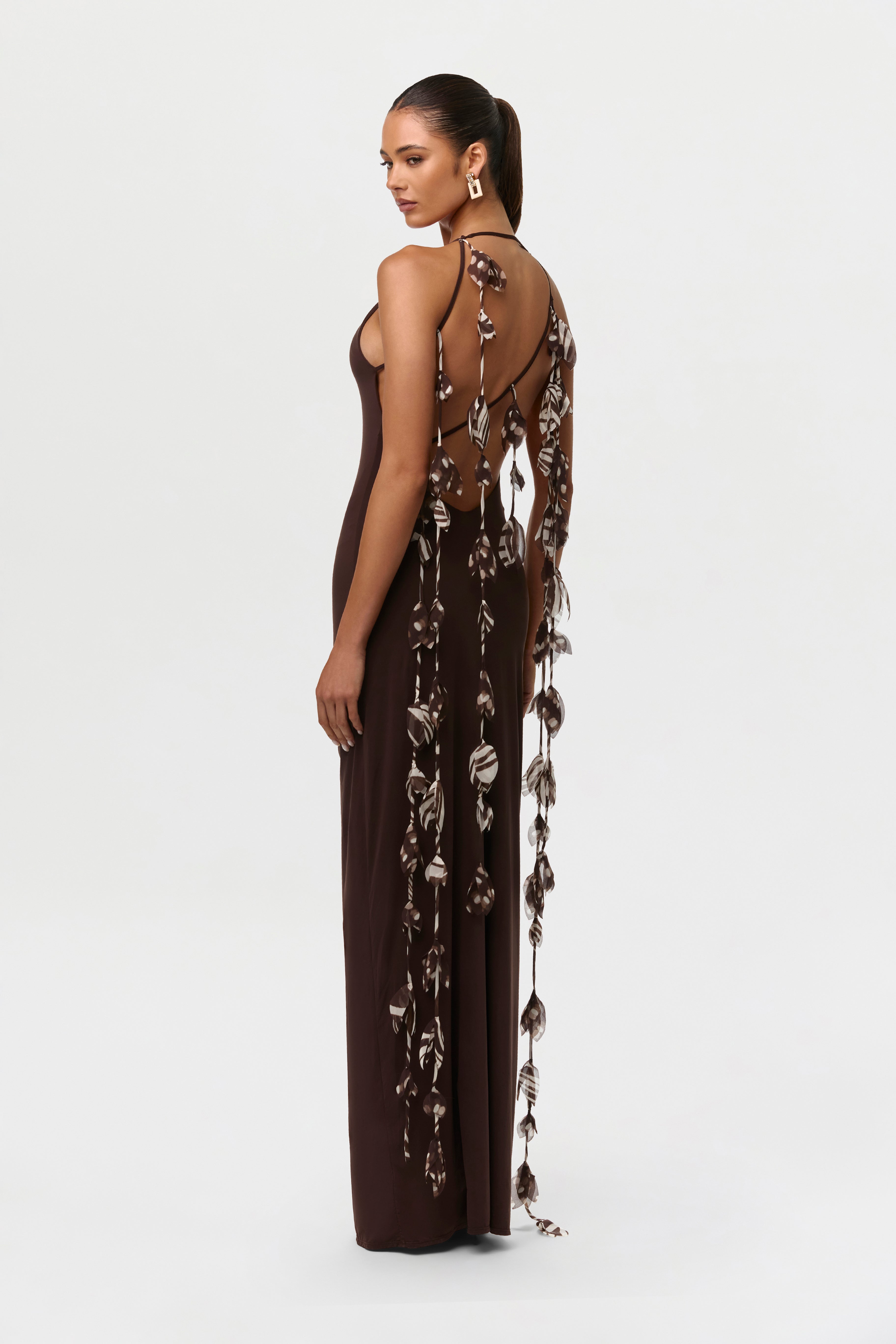 Naked Open Back Petal Dress