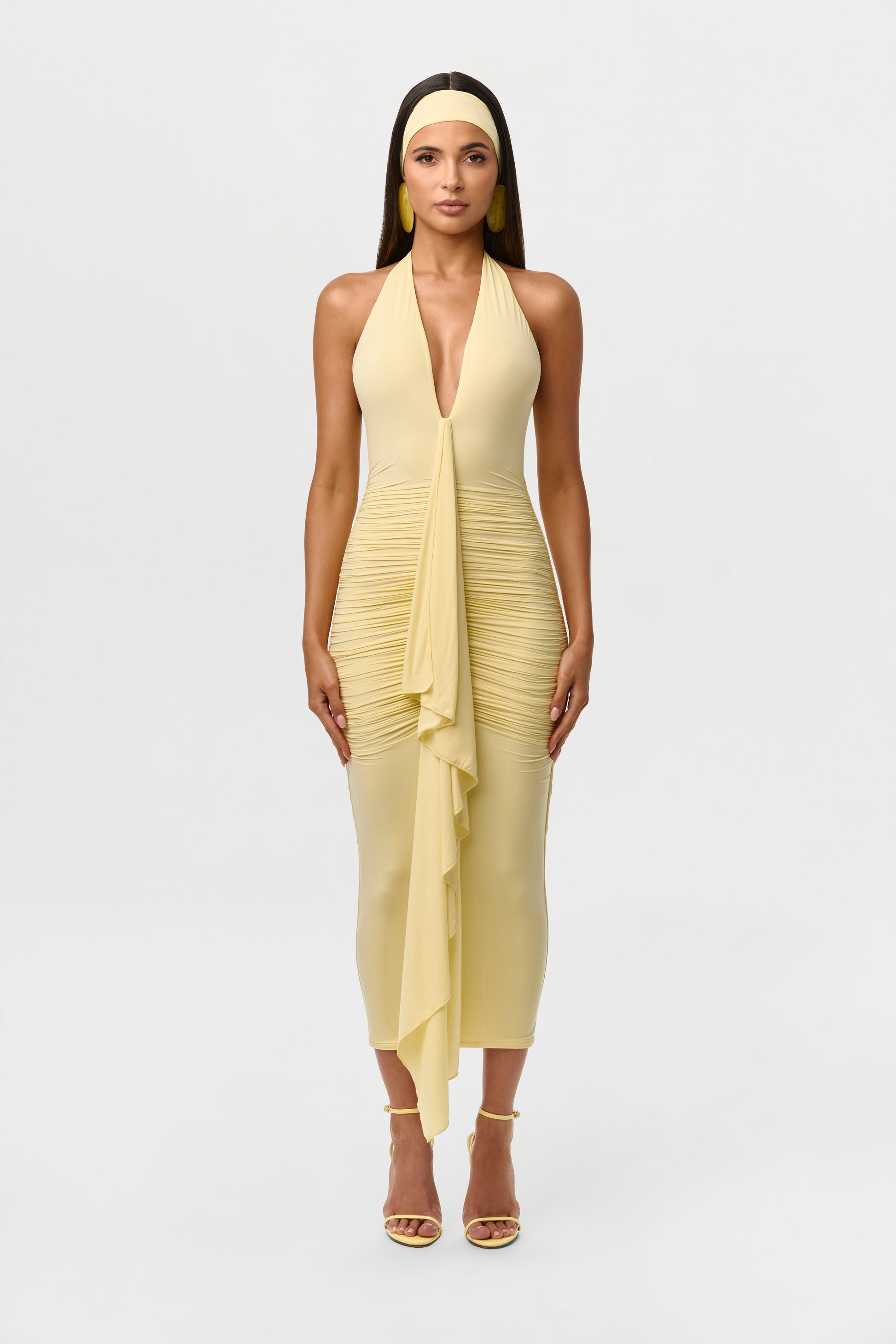 Naked Ruffle Halter Dress – Naked Wardrobe Naked Ruffle Halter Dress – Naked Wardrobe