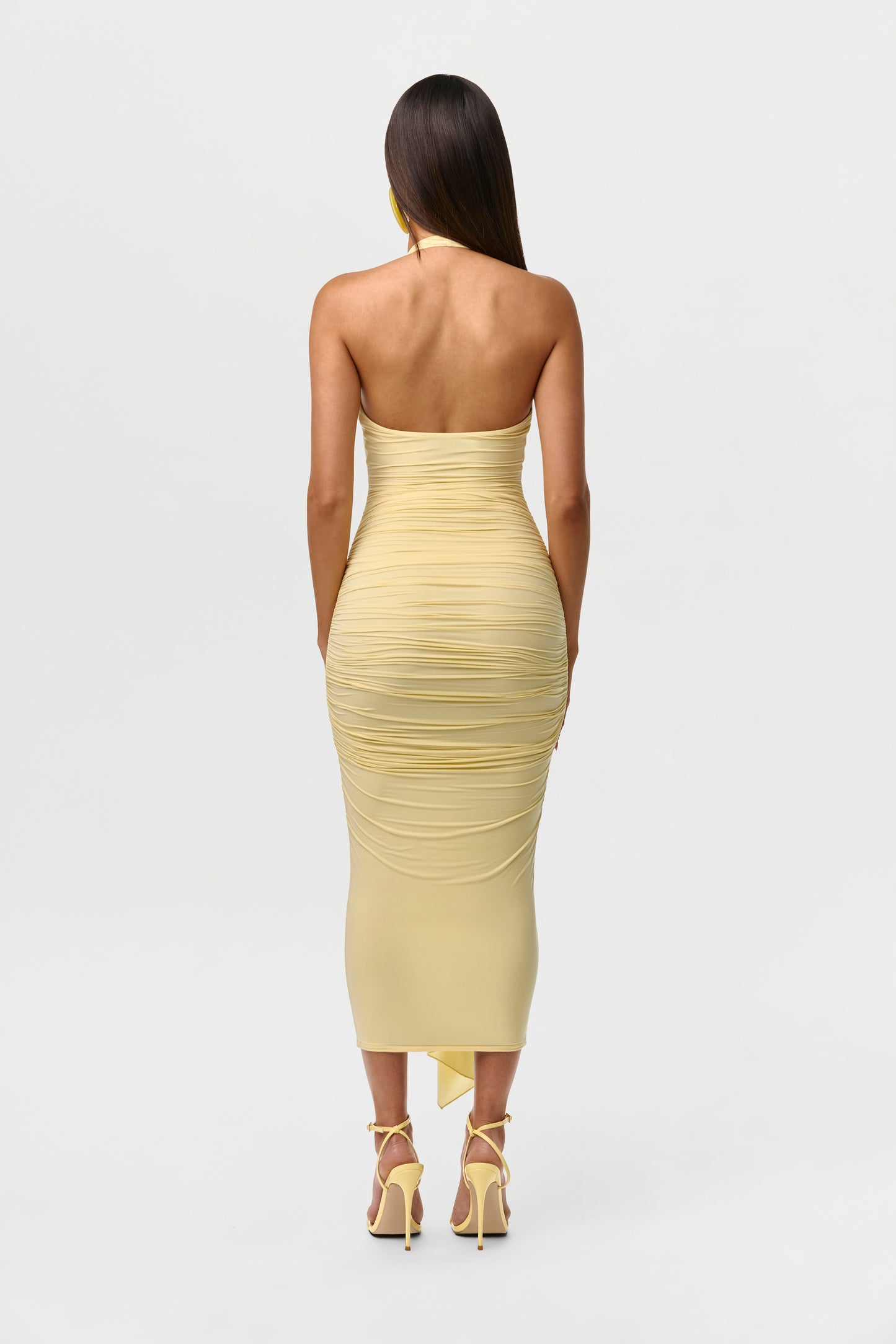 Naked Ruffle Halter Dress