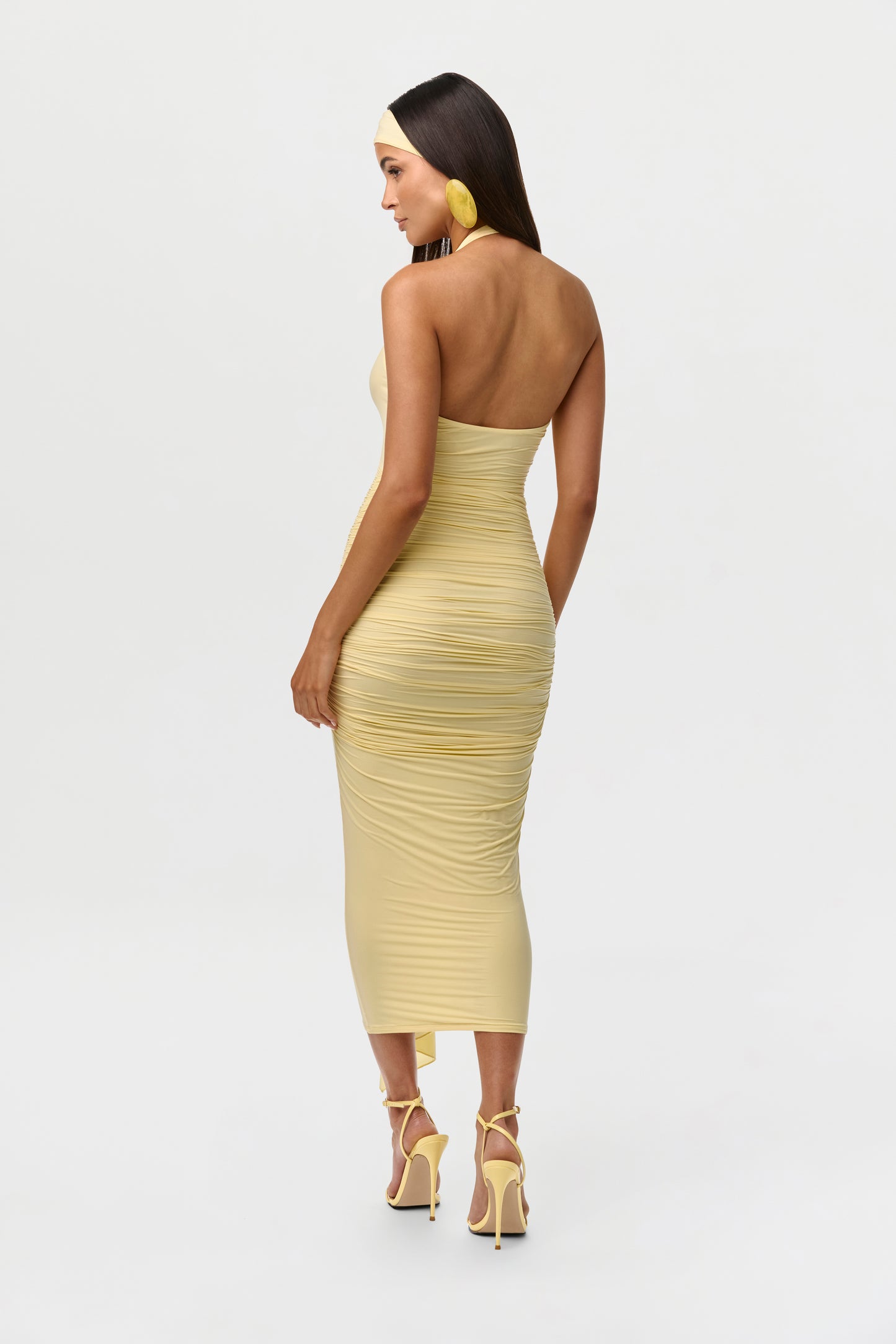Naked Ruffle Halter Dress