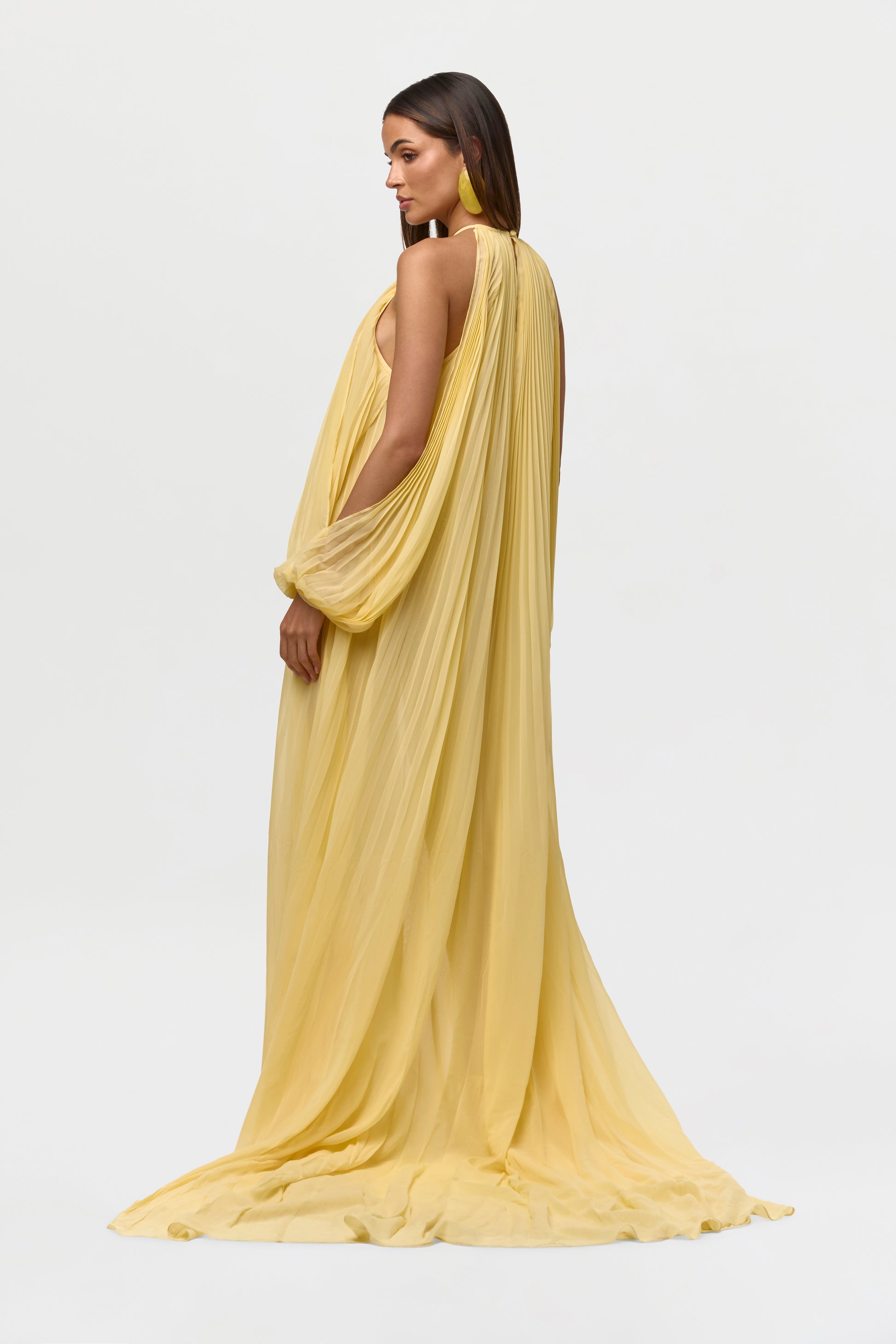Chiffon Pleated Gown