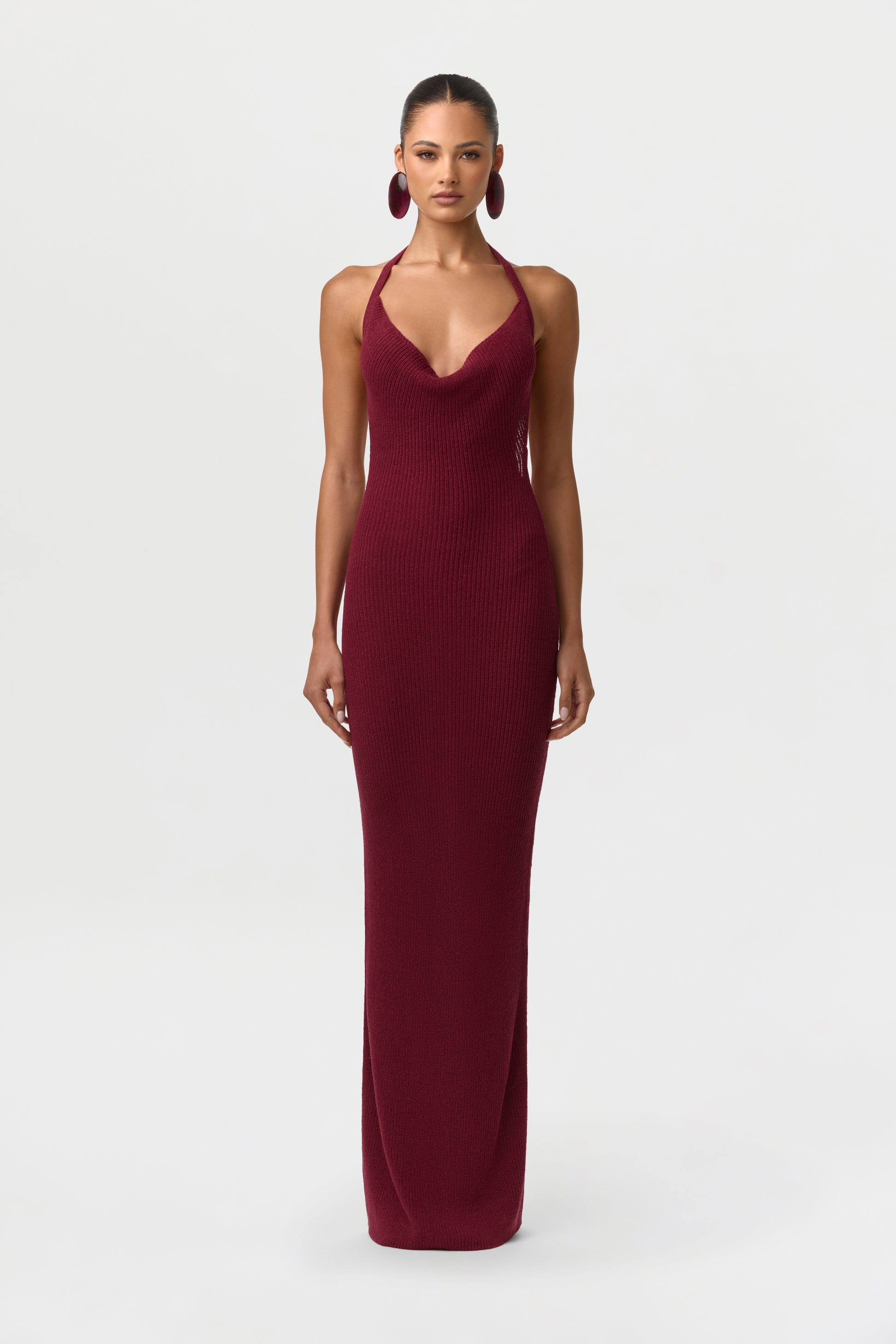 knit halter dress Knit Halter Open Back Dress – Naked Wardrobe