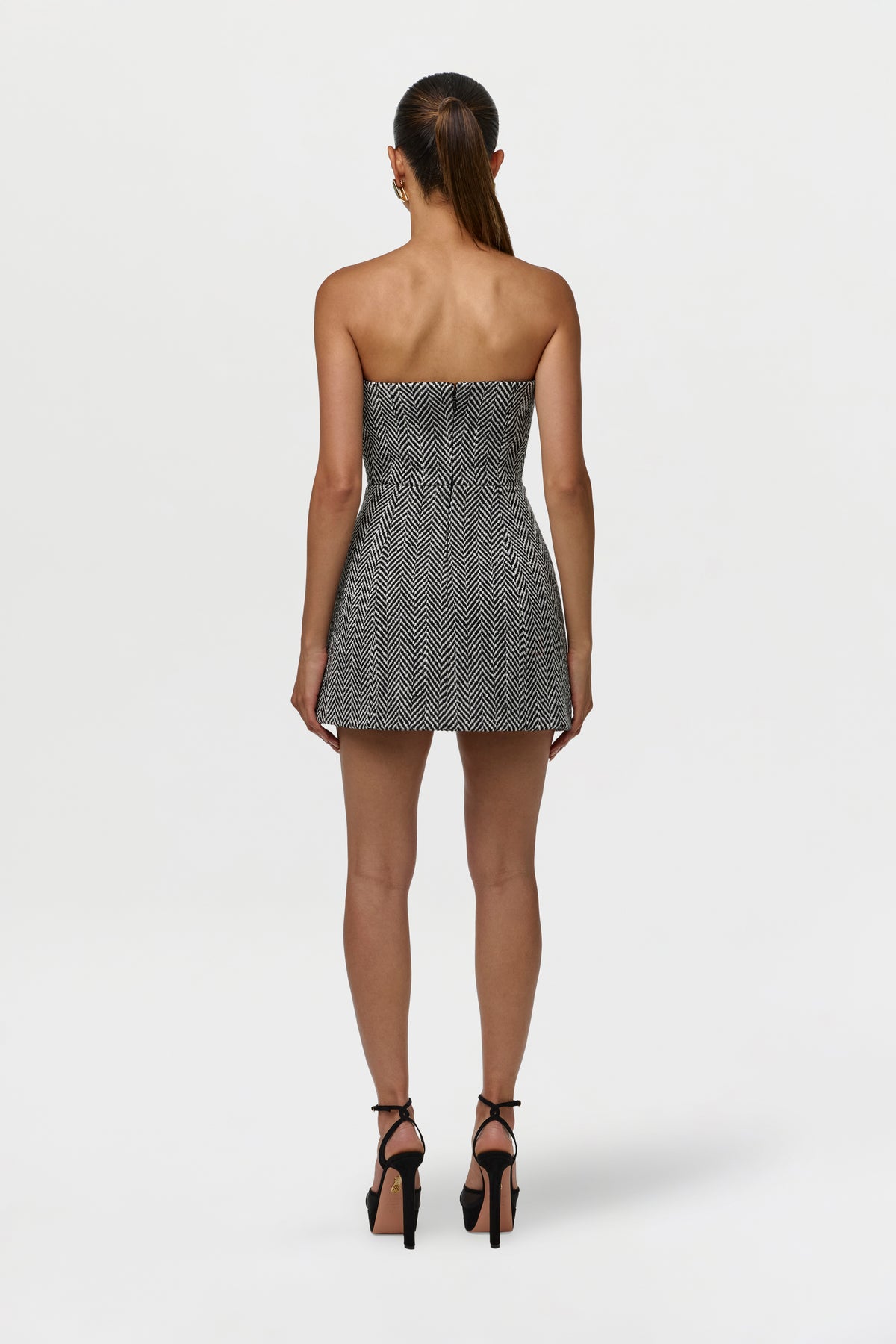 Herringbone Tube Mini Dress