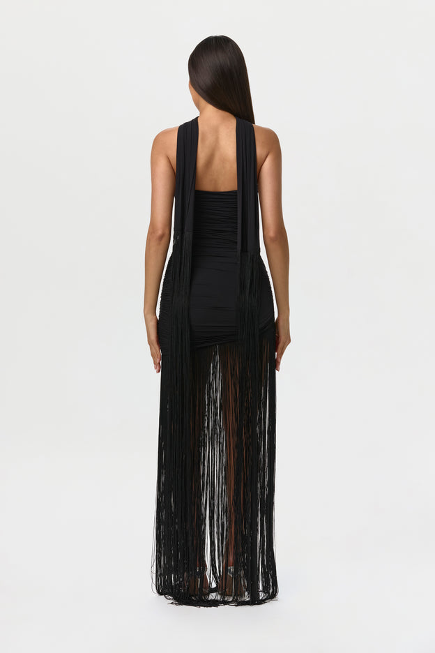 Naked Fringe Mini Dress