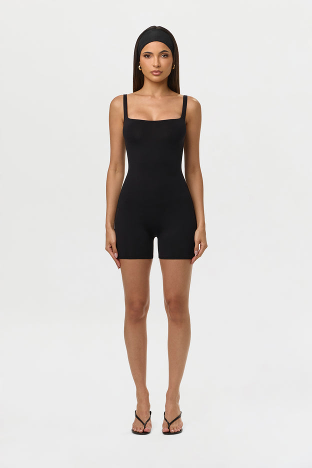 Naked Scoop Tank Romper