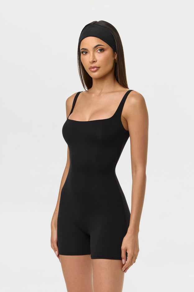Naked Scoop Tank Romper