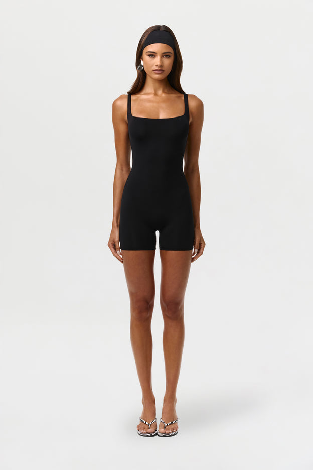 Naked Scoop Tank Romper