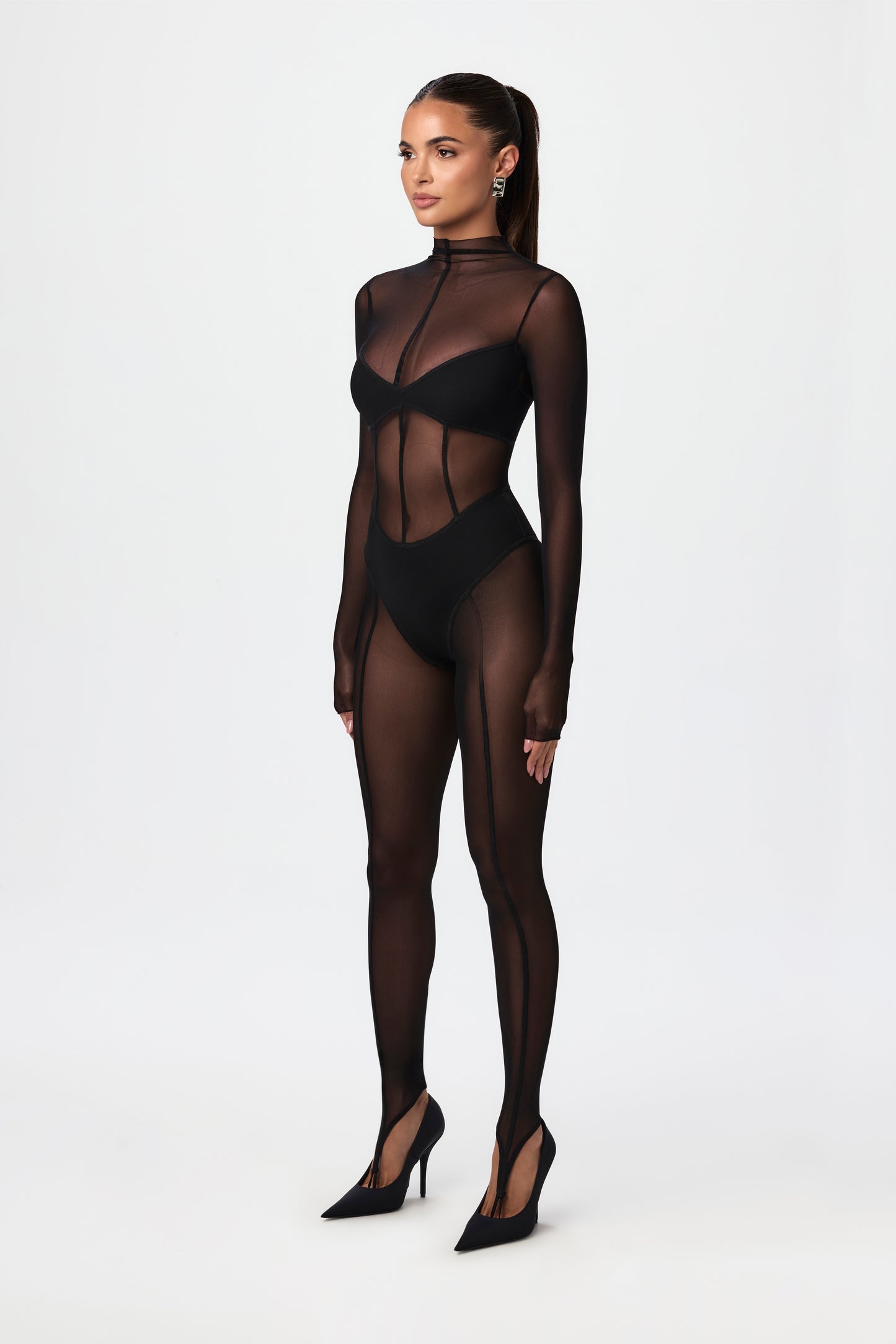 Mesh Toe Loop Jumpsuit