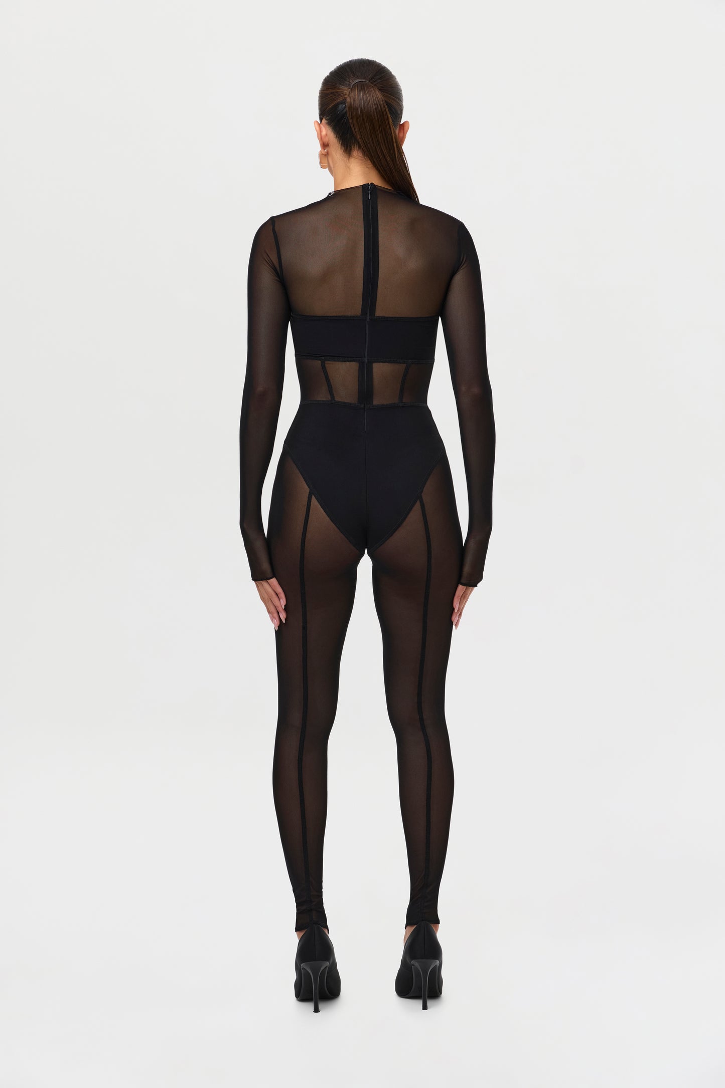 Mesh Toe Loop Jumpsuit