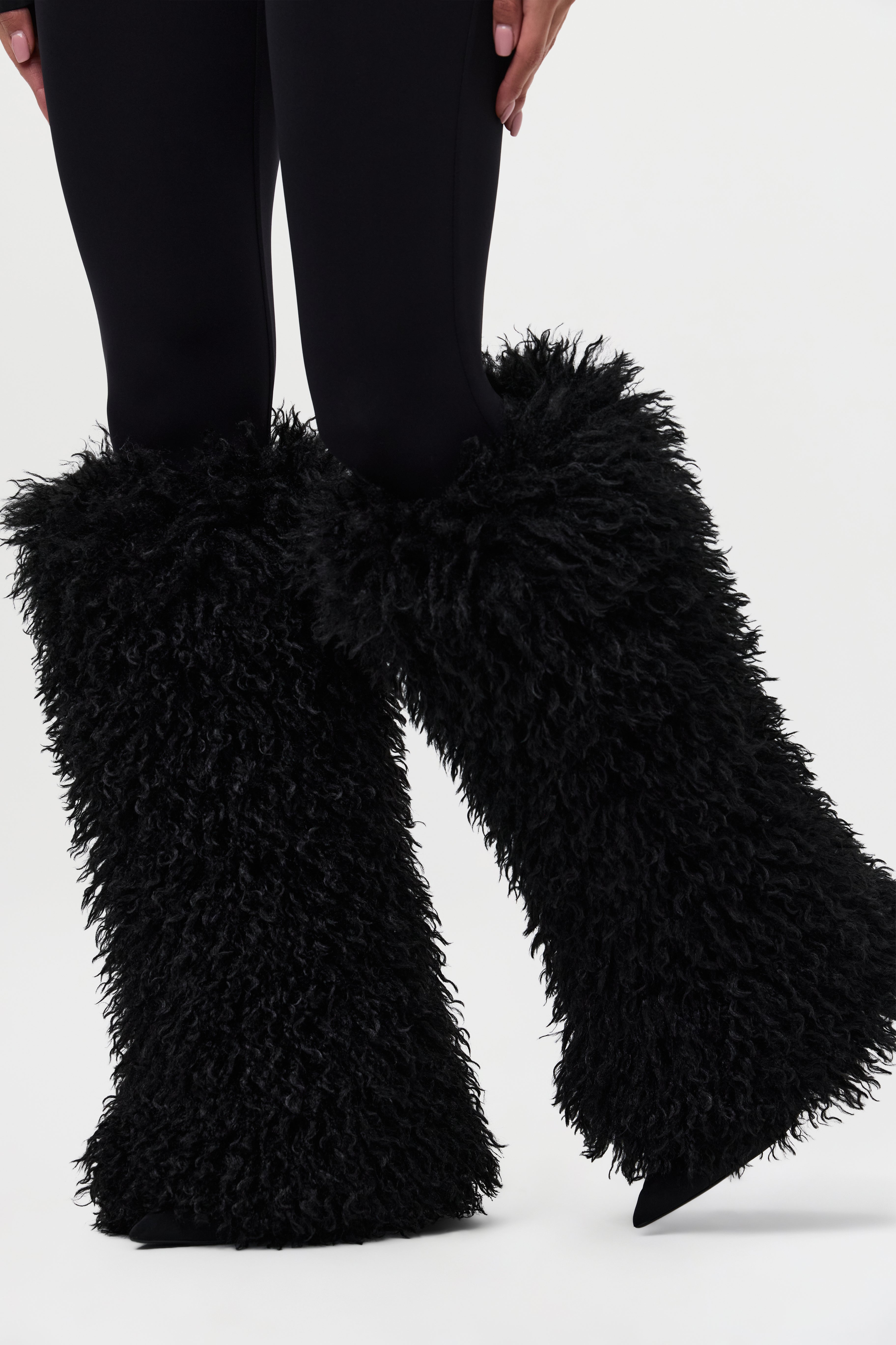 Faux Fur Plush Leg Warmers