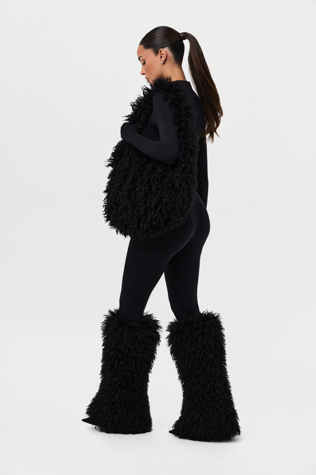 Faux Fur Plush Shoulder Bag