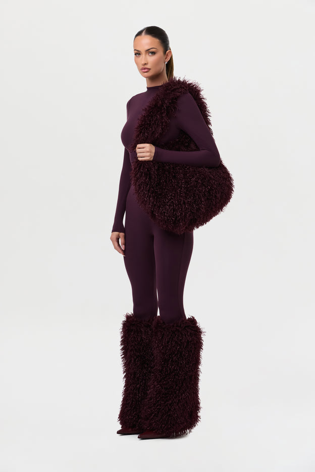 Faux Fur Plush Leg Warmers