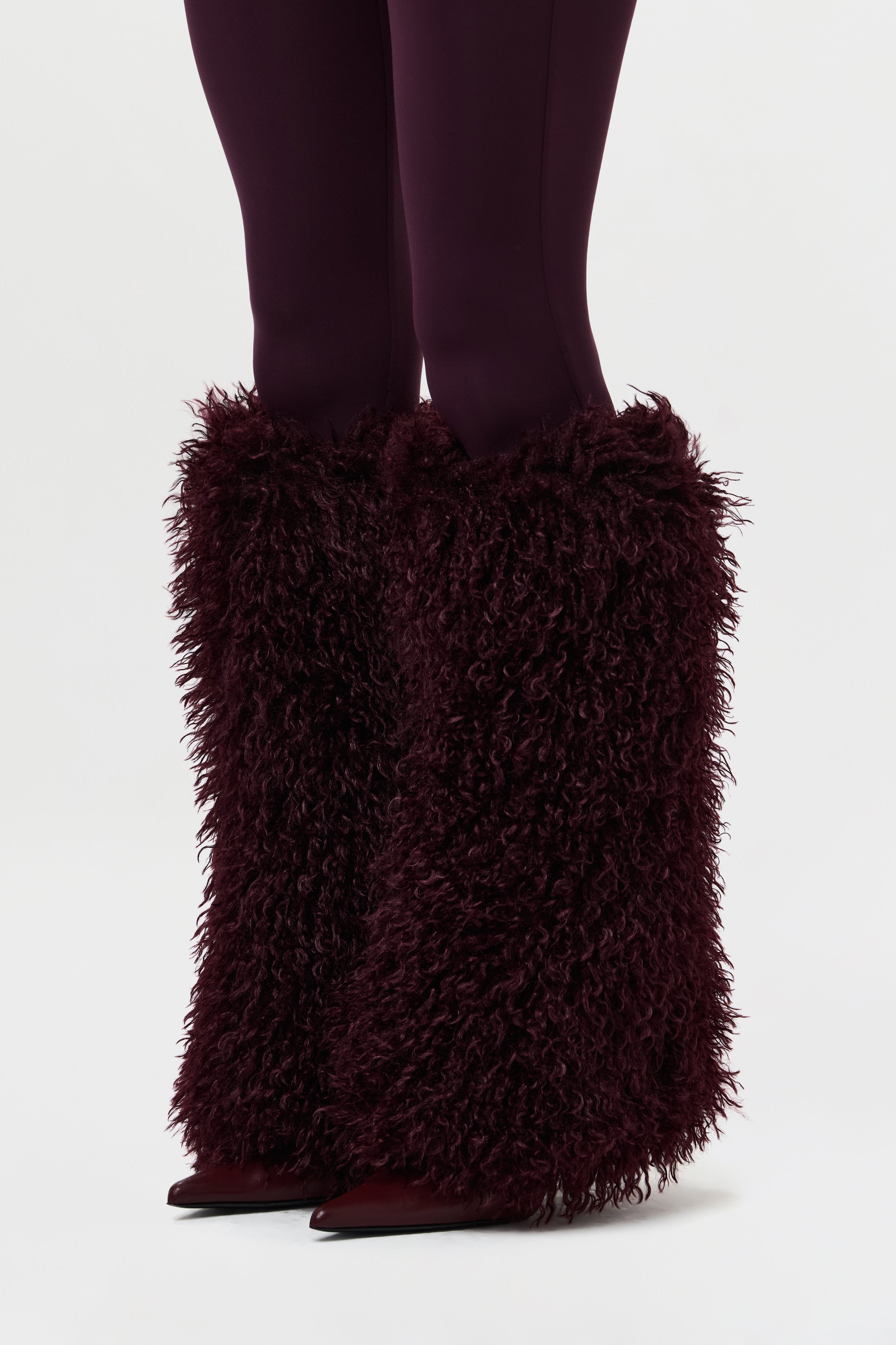 Faux Fur Plush Leg Warmers