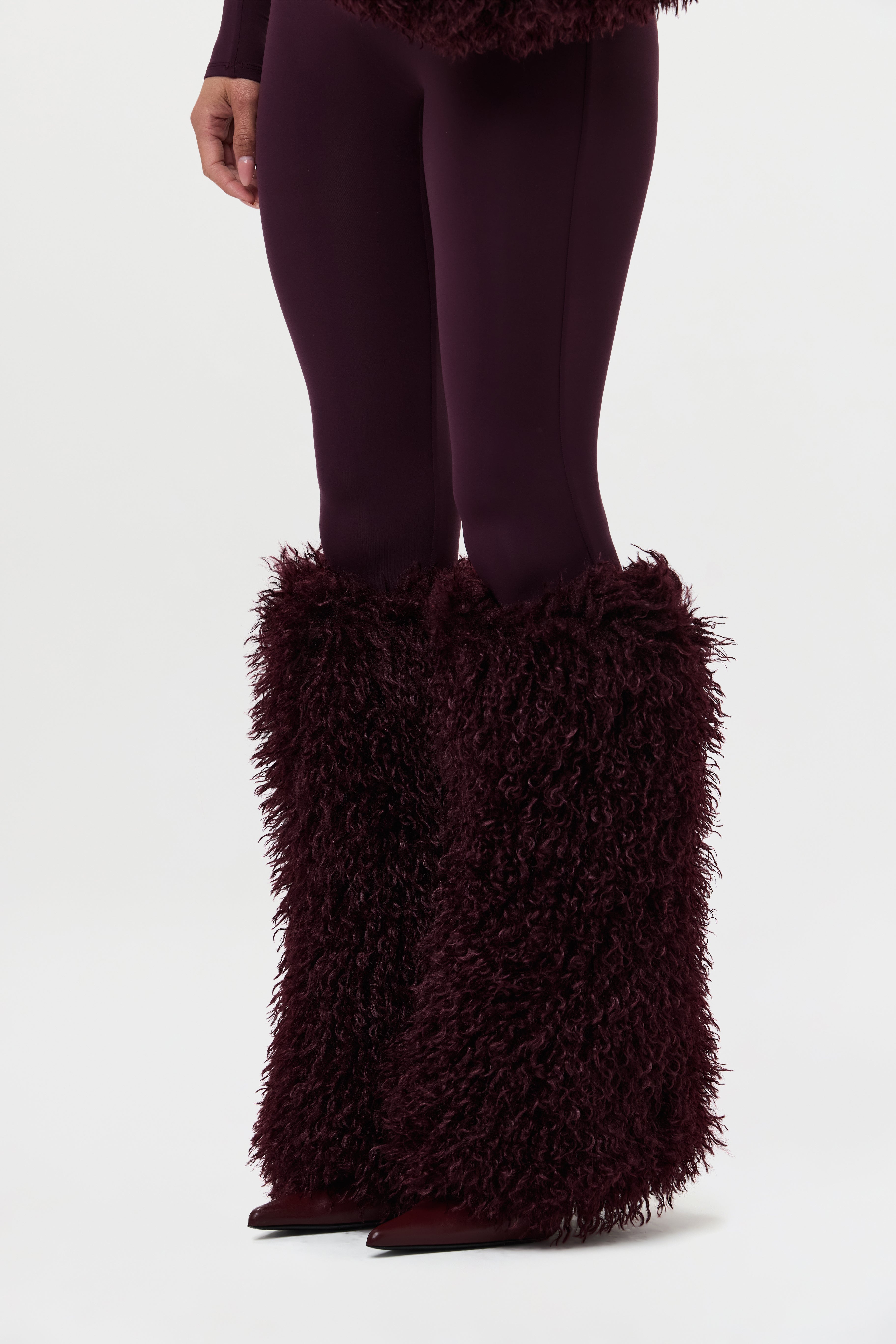 Faux Fur Plush Leg Warmers